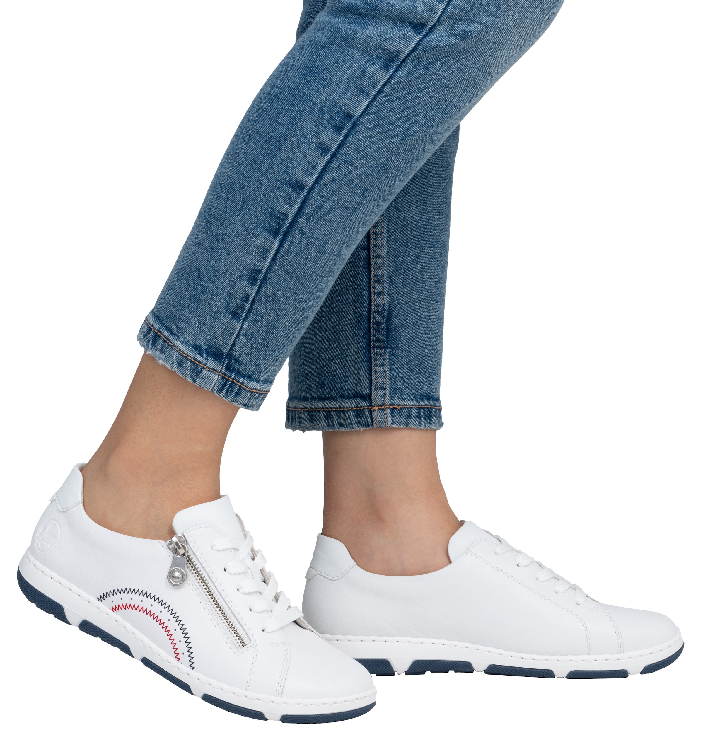 Rieker Sneaker, Schnürschuh, Halbschuh, Freizeitschuh mit weichem Schaftrand