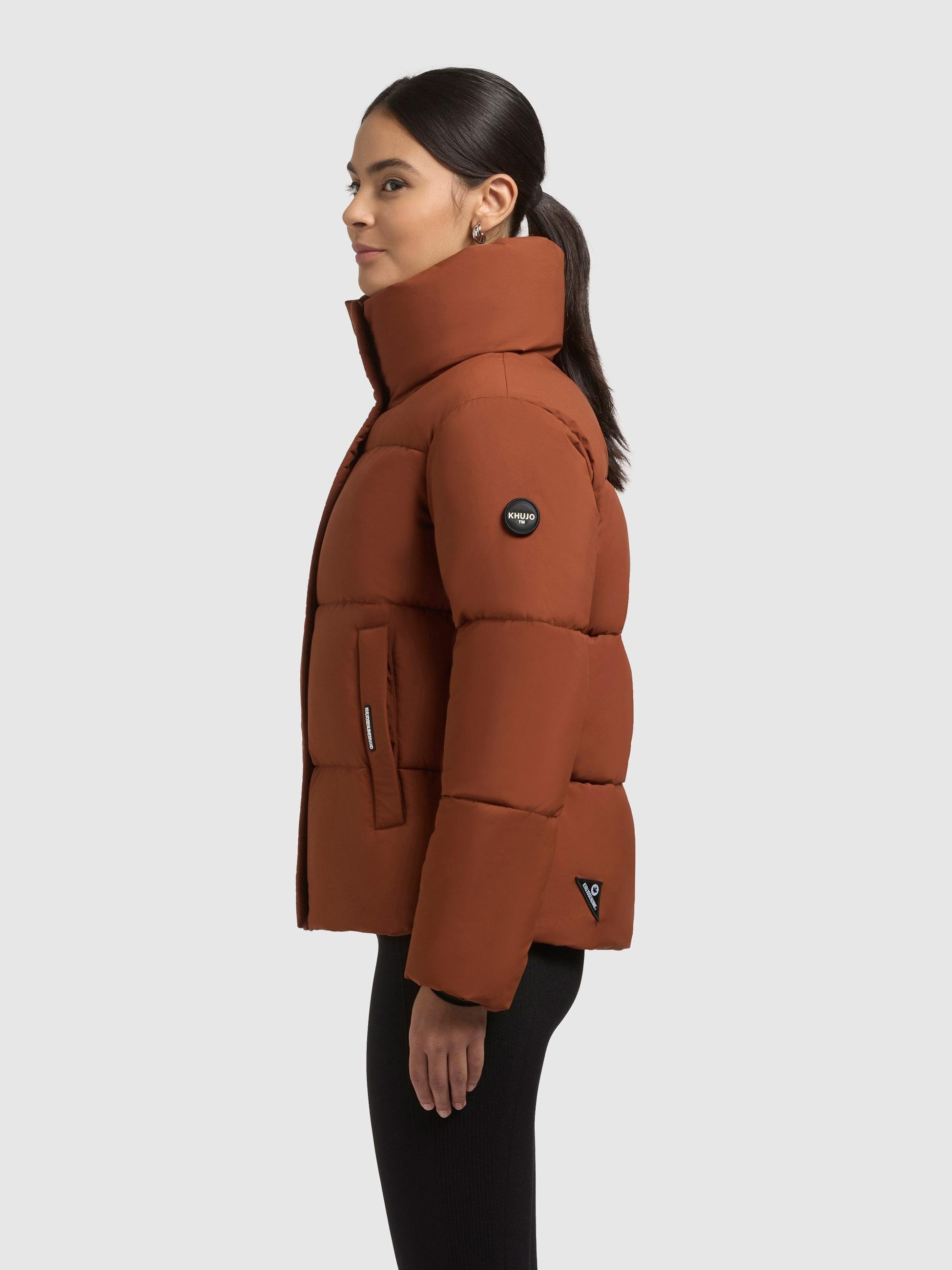 khujo Winterjacke "Rinja2 Matt" ohne Kapuze Warme Steppjacke mit hohem Krag günstig online kaufen