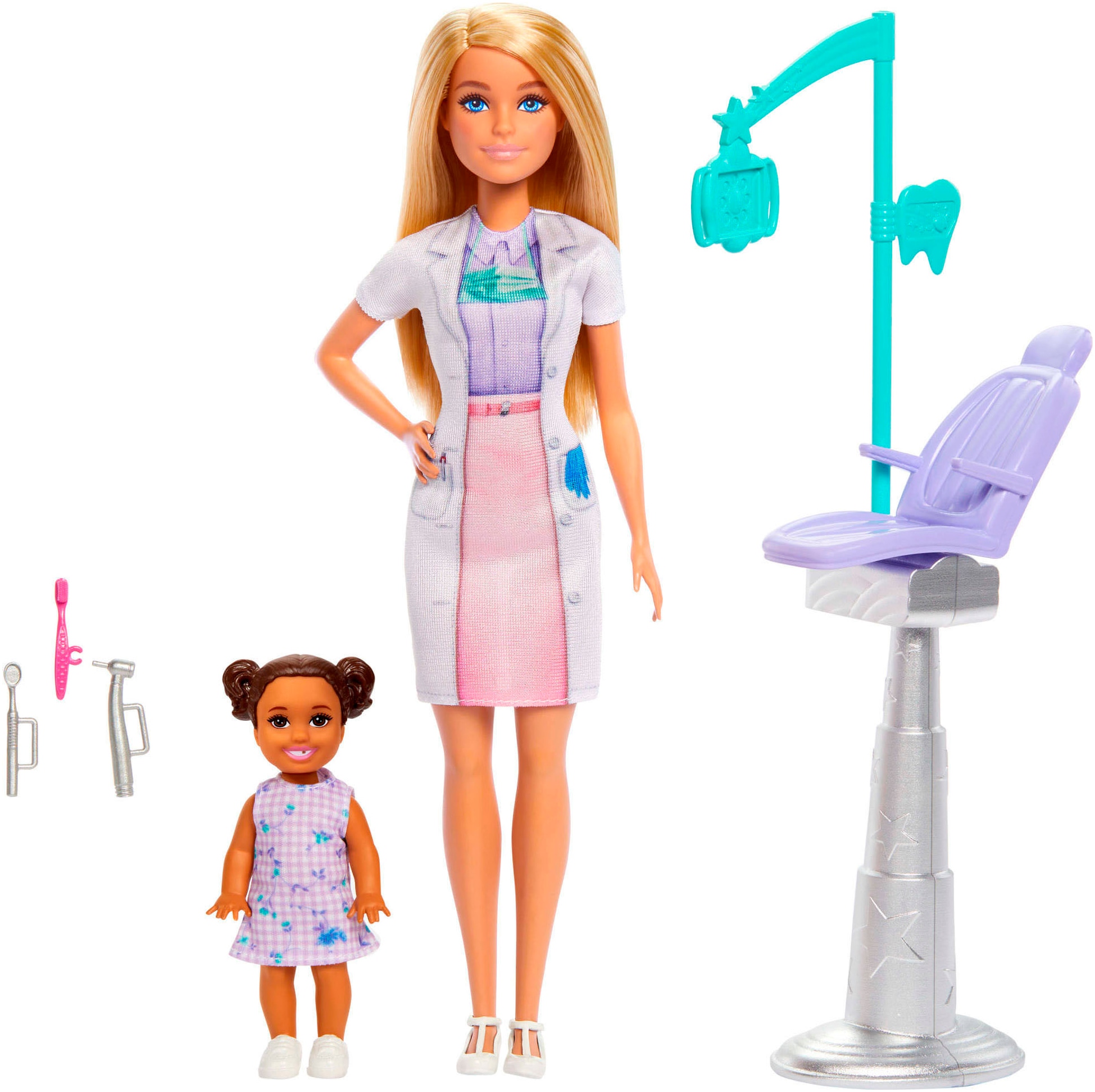 Barbie Anziehpuppe »Barbie Deluxe Karrieren: Zahnärztin«