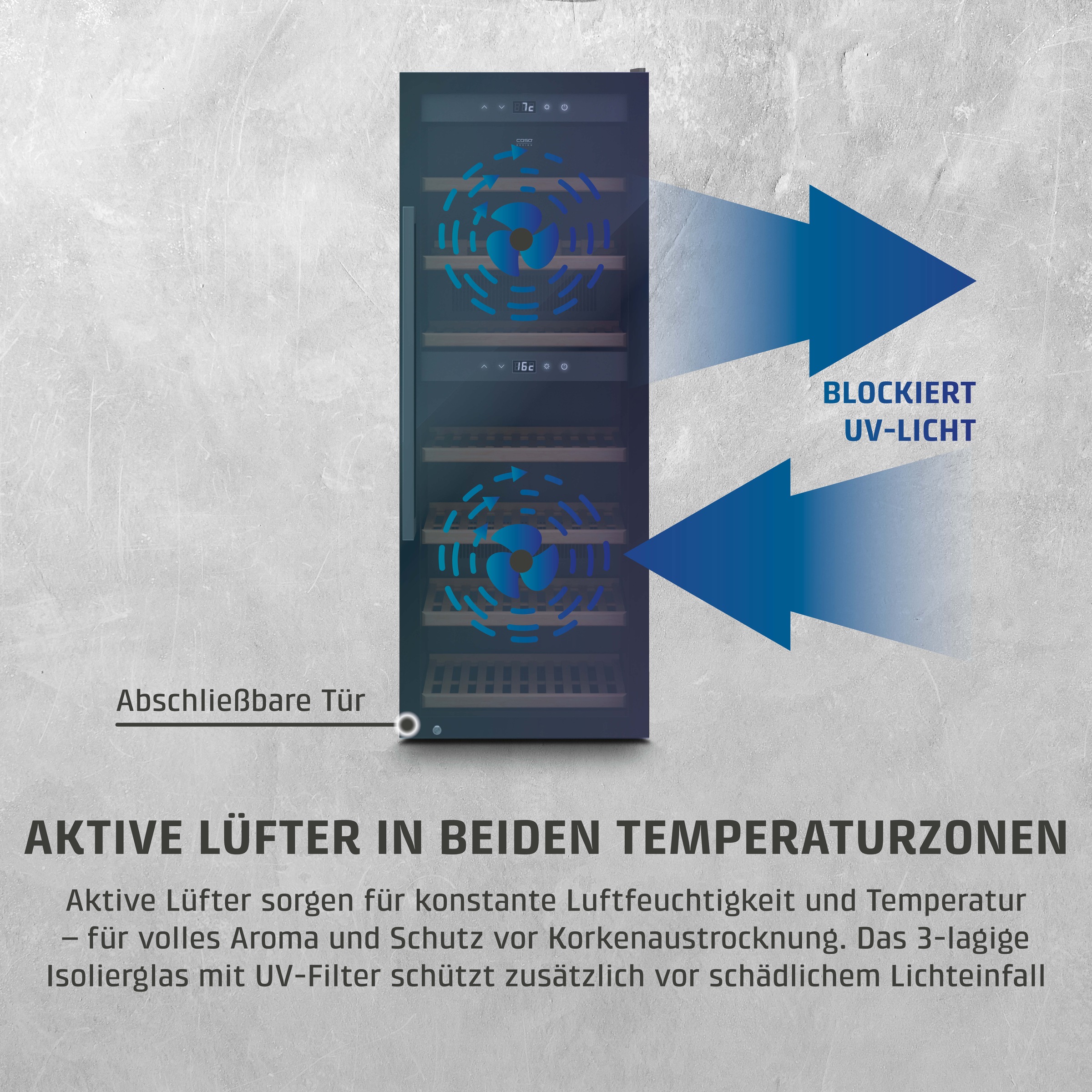 Caso Weinkühlschrank »729 WineExclusive 126 Smart«