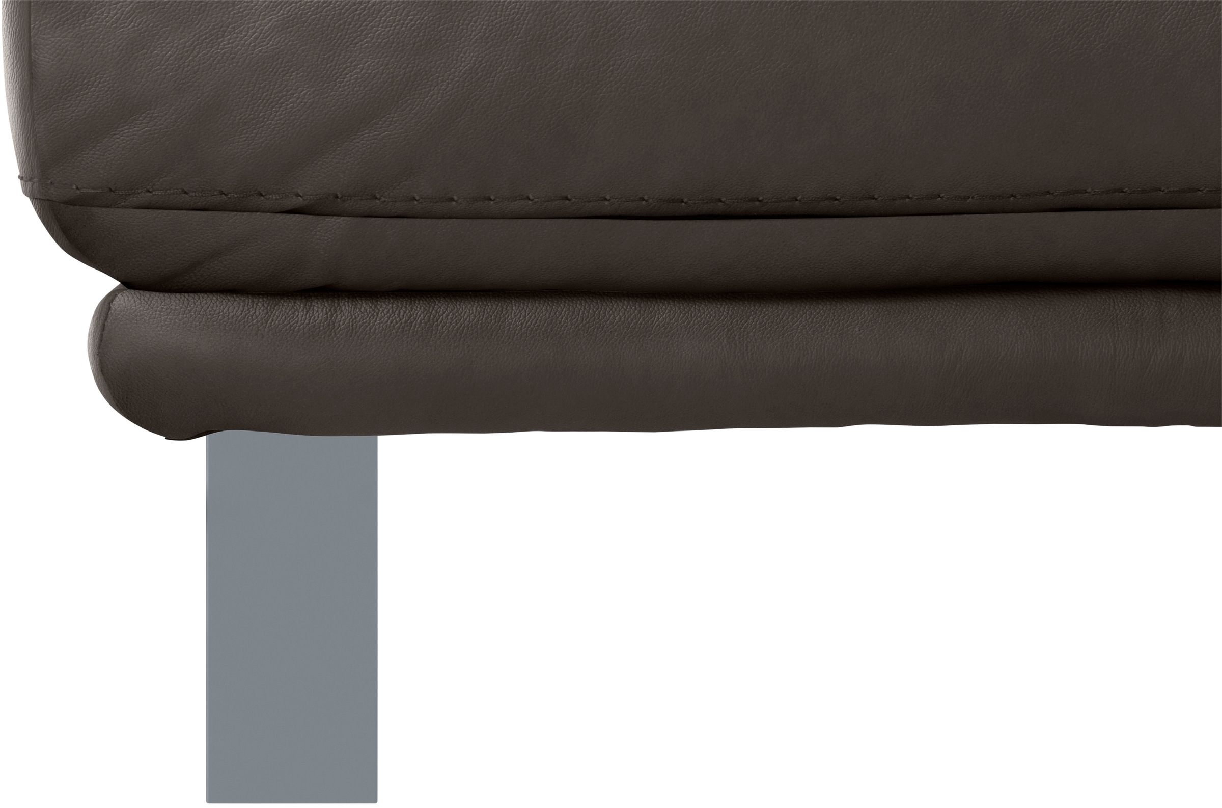 W.SCHILLIG Hocker »montanaa«, mit Metallkufen in Silber matt, Breite 141 cm