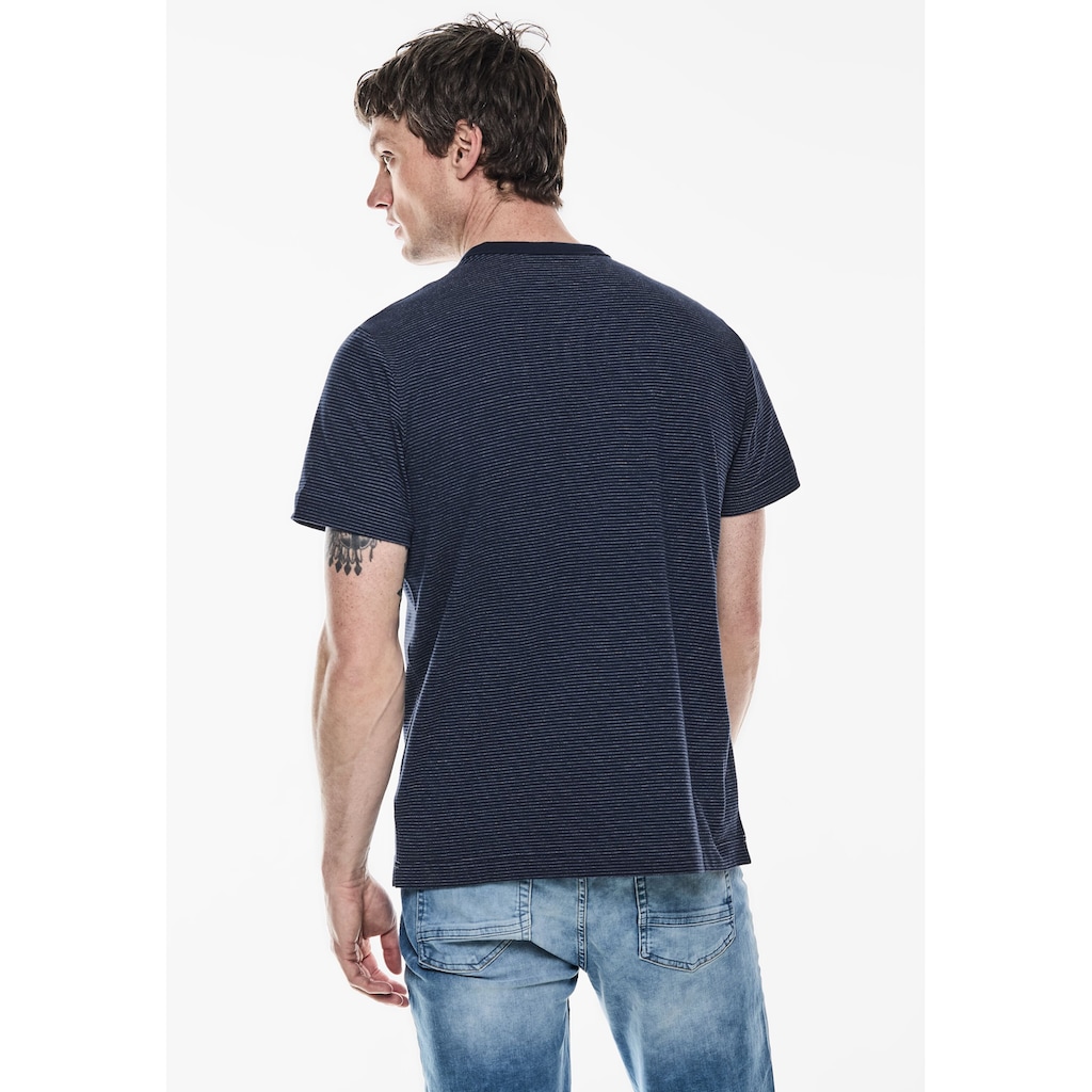 STREET ONE MEN T-Shirt, aus reiner Baumwolle