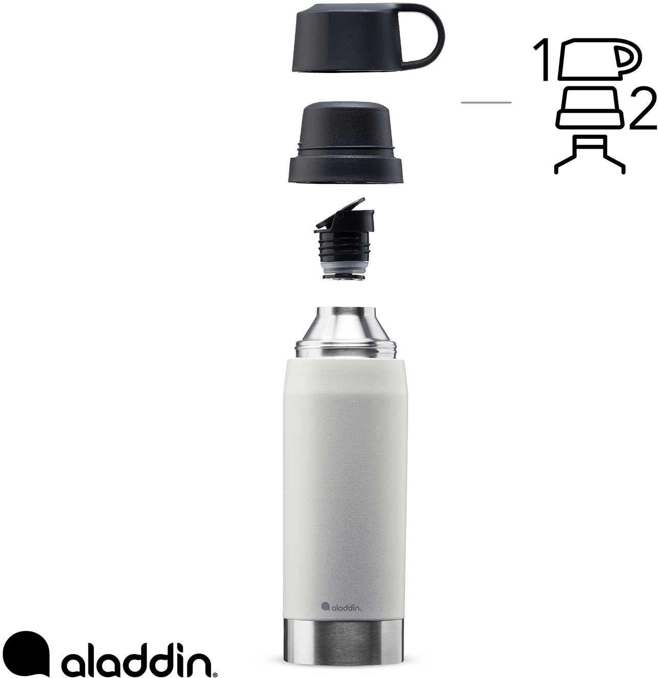 aladdin Thermoflasche »CitzPark Thermavac«, Edelstahl, 1.1 Liter