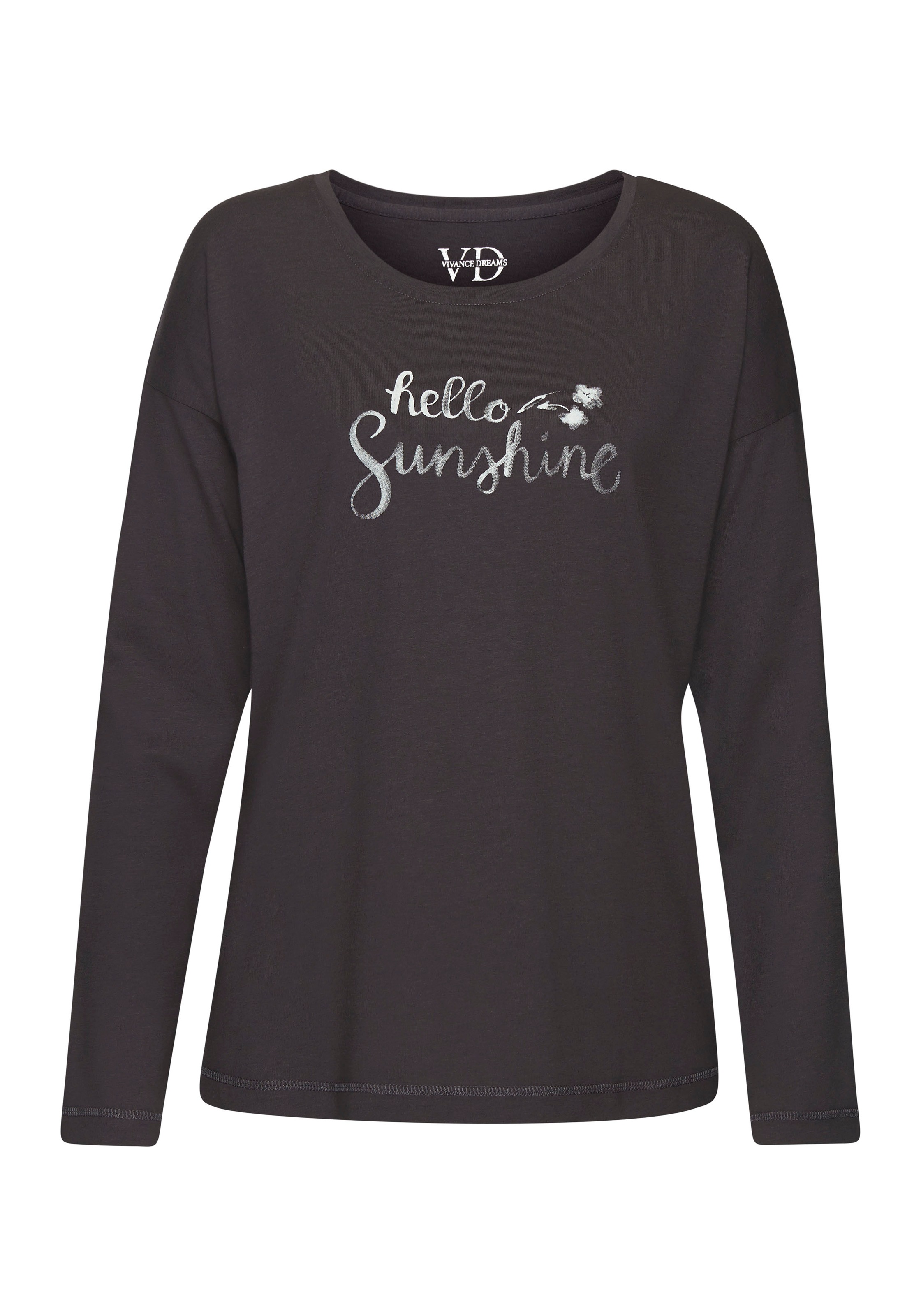 Vivance Dreams Pyjamaoberteil 1-teilig, mit Frontdruck günstig online kaufen