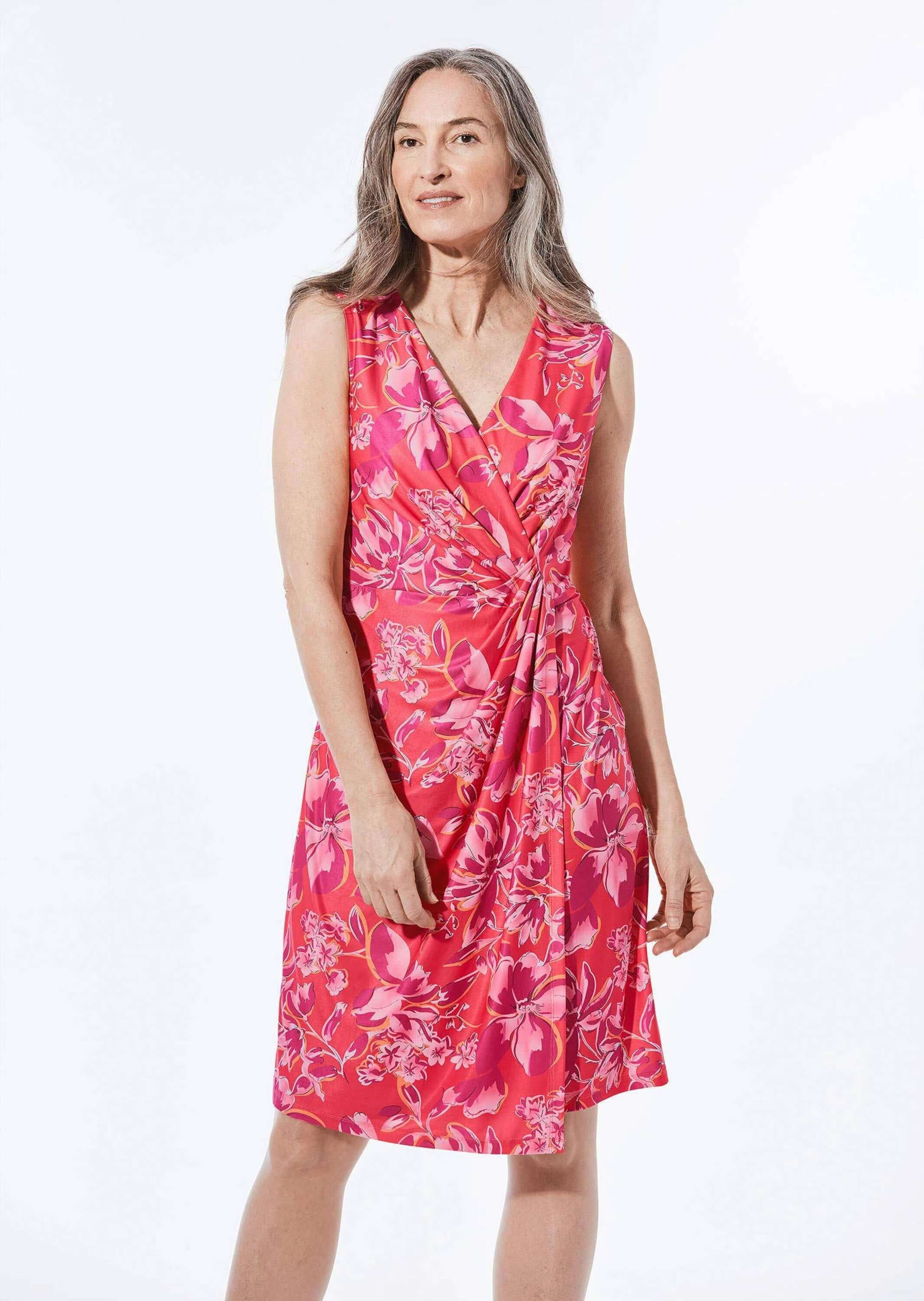 GOLDNER Abendkleid »Kleid in Wickeloptik«