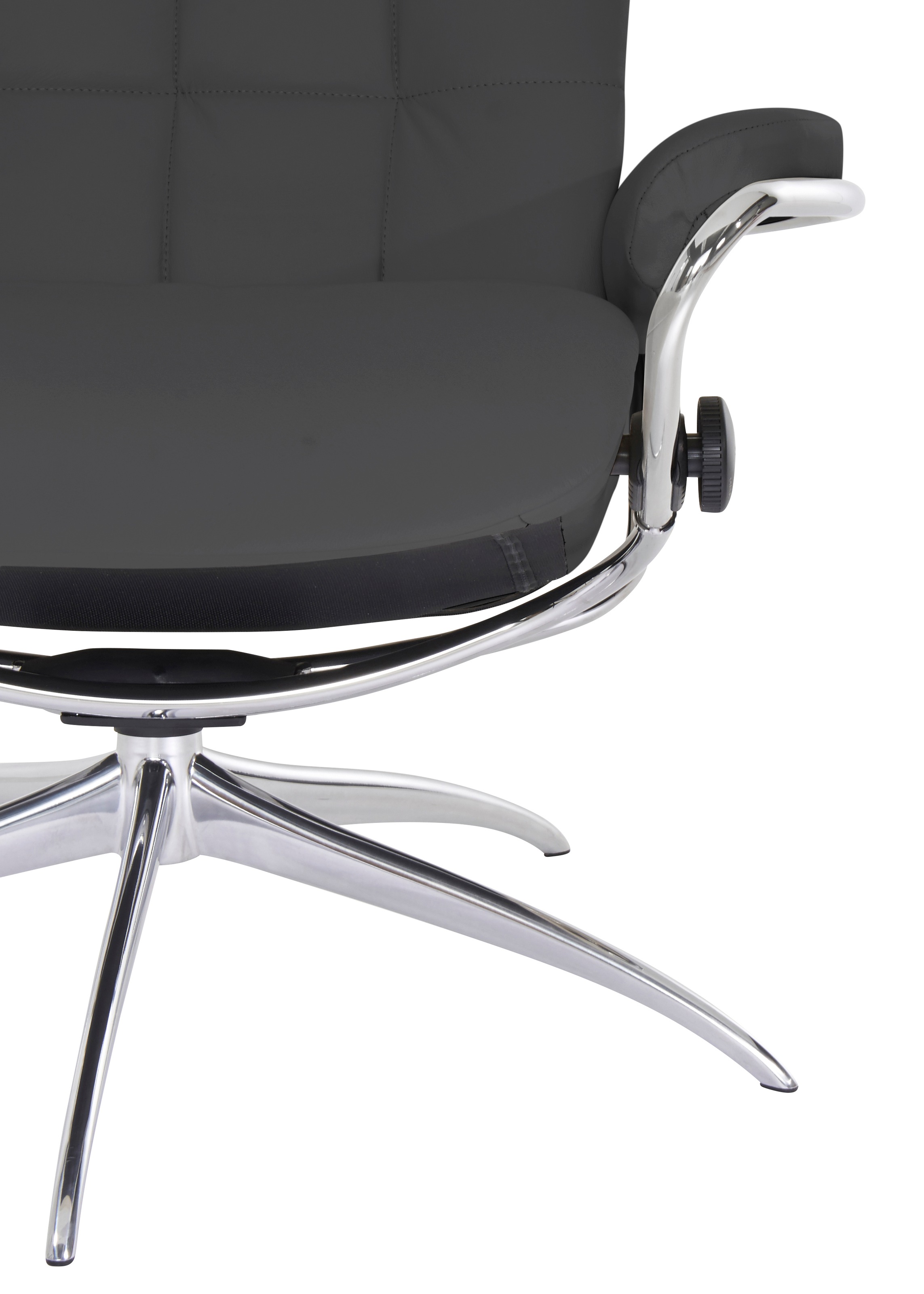 Stressless® Relaxsessel »London«, (Set, Relaxsessel mit Hocker), mit Hocker, High Back, mit Star Base, Gestell Chrom