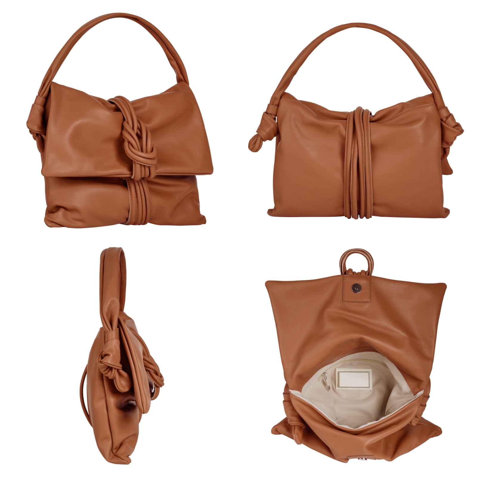 Samantha Look Henkeltasche, echt Leder, Made in Italy