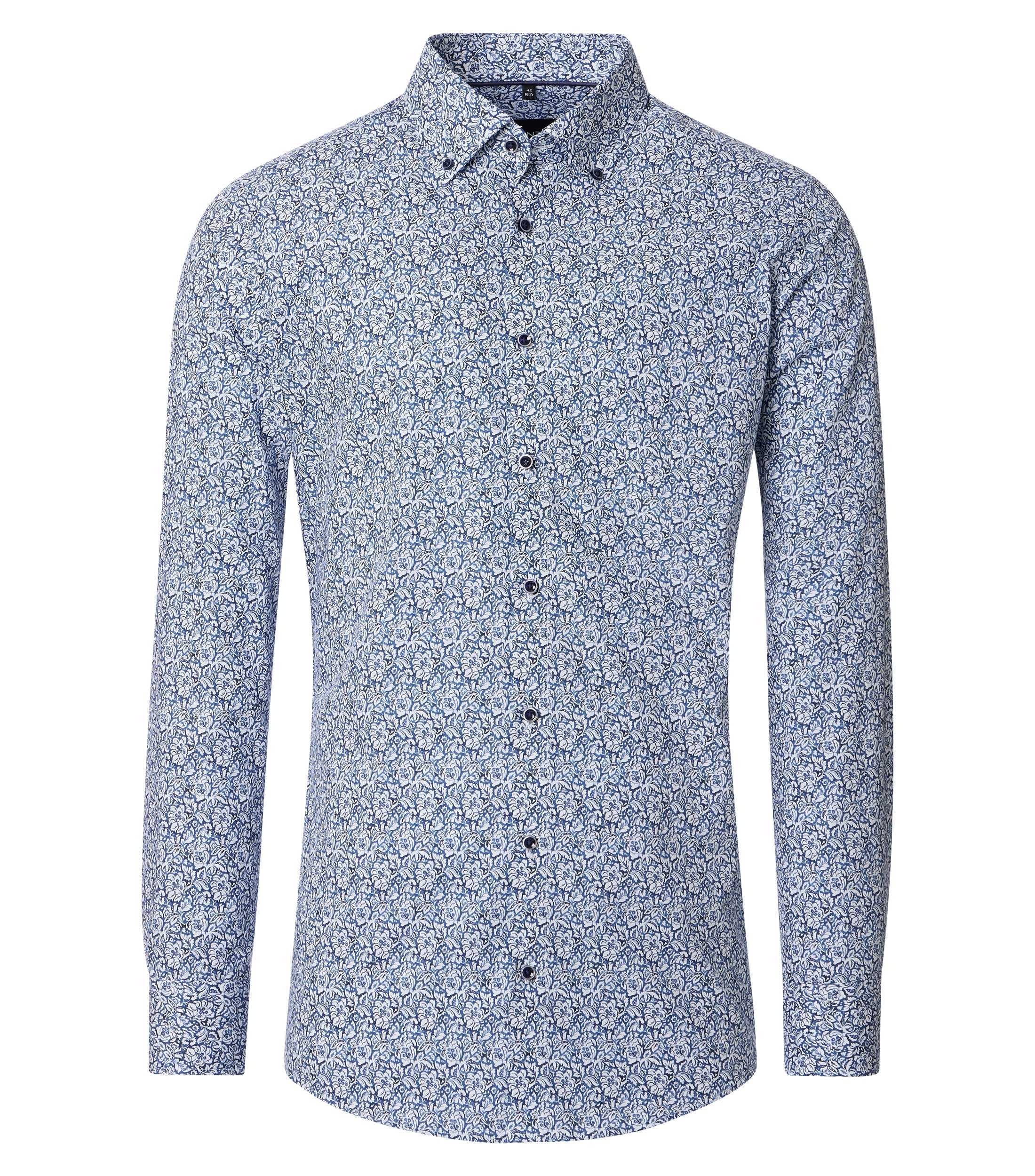 VENTI Businesshemd Print Men Shirt Blue 40 3