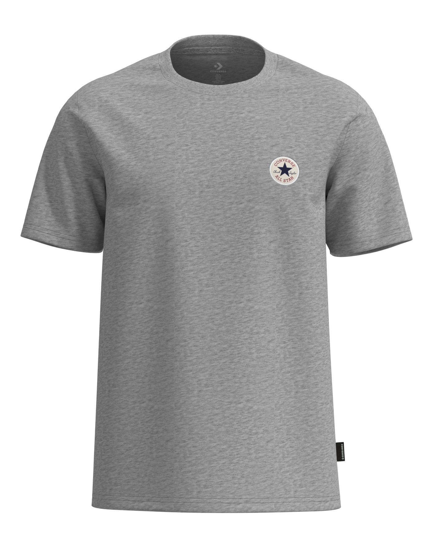 Converse "CHUCK PATCH TEE" mit Rundhalsausschnitt, normale Länge, aus Baumwolle