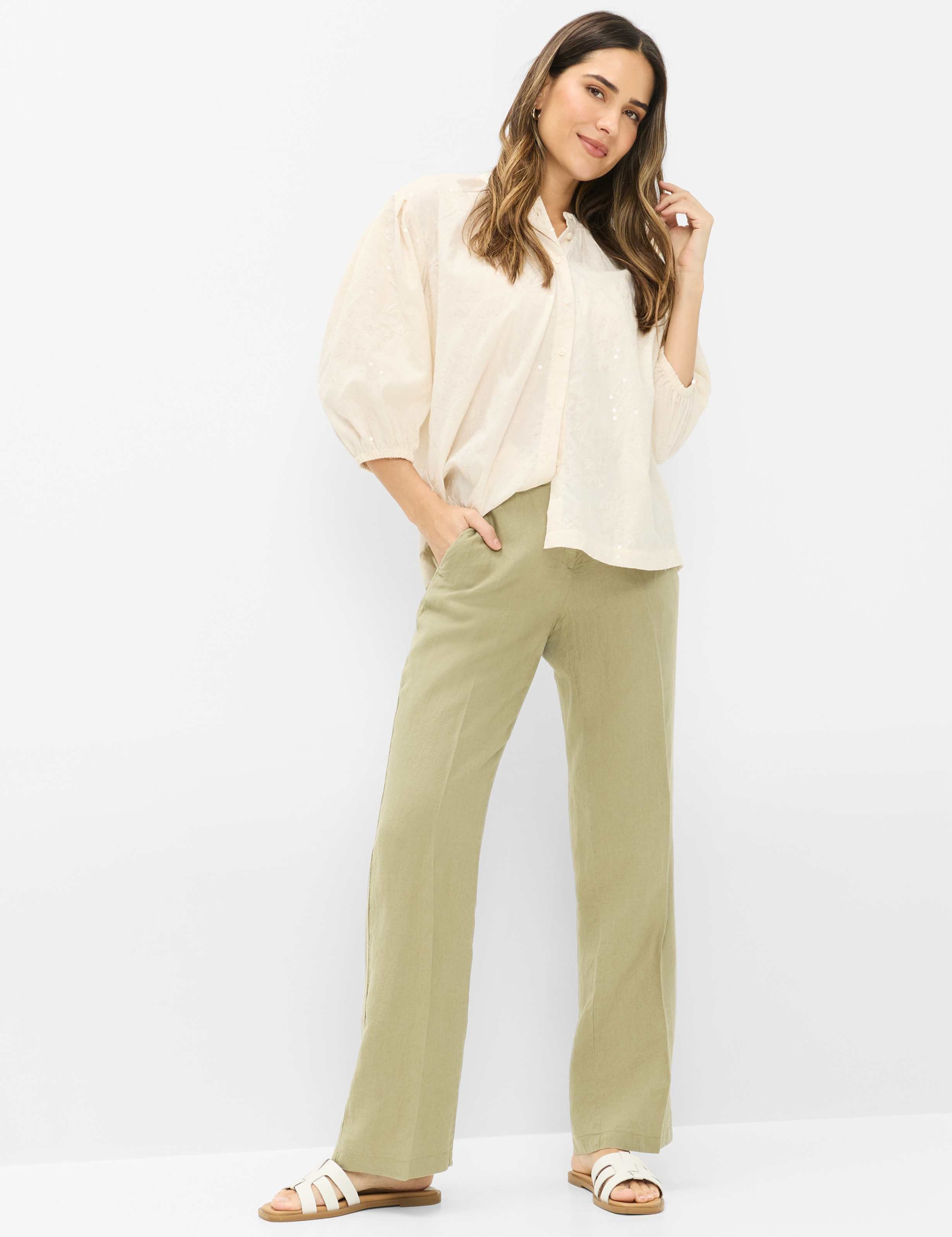 Brax Maine Women's Culotte Green Size 44 2