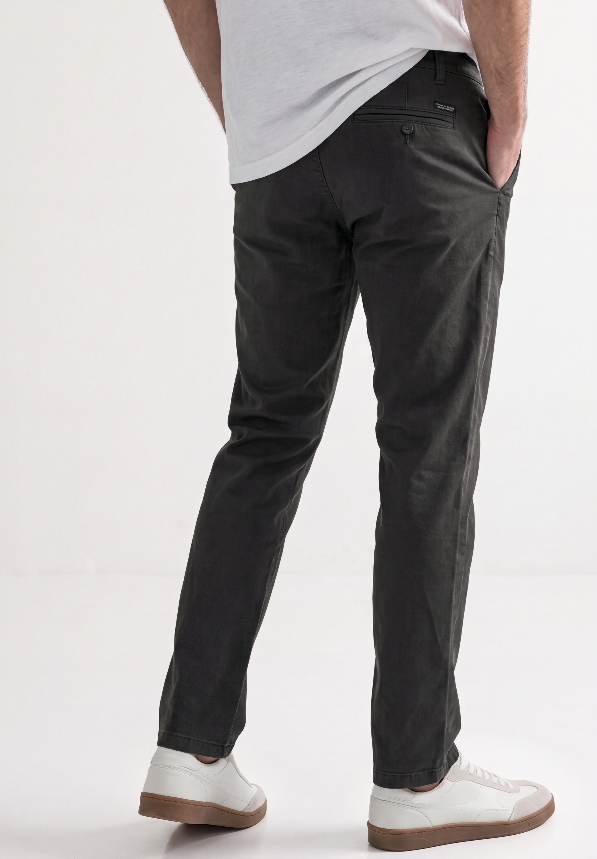 STREET ONE MEN Chinohose  mit Elastikbund