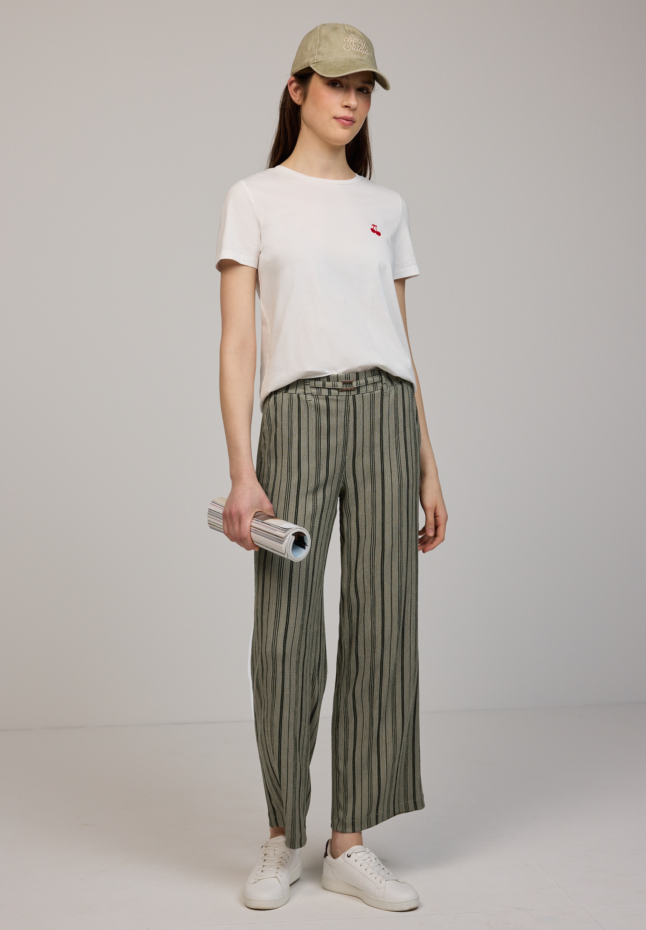 STREET ONE STUDIO Stoffhose  Middle Waist