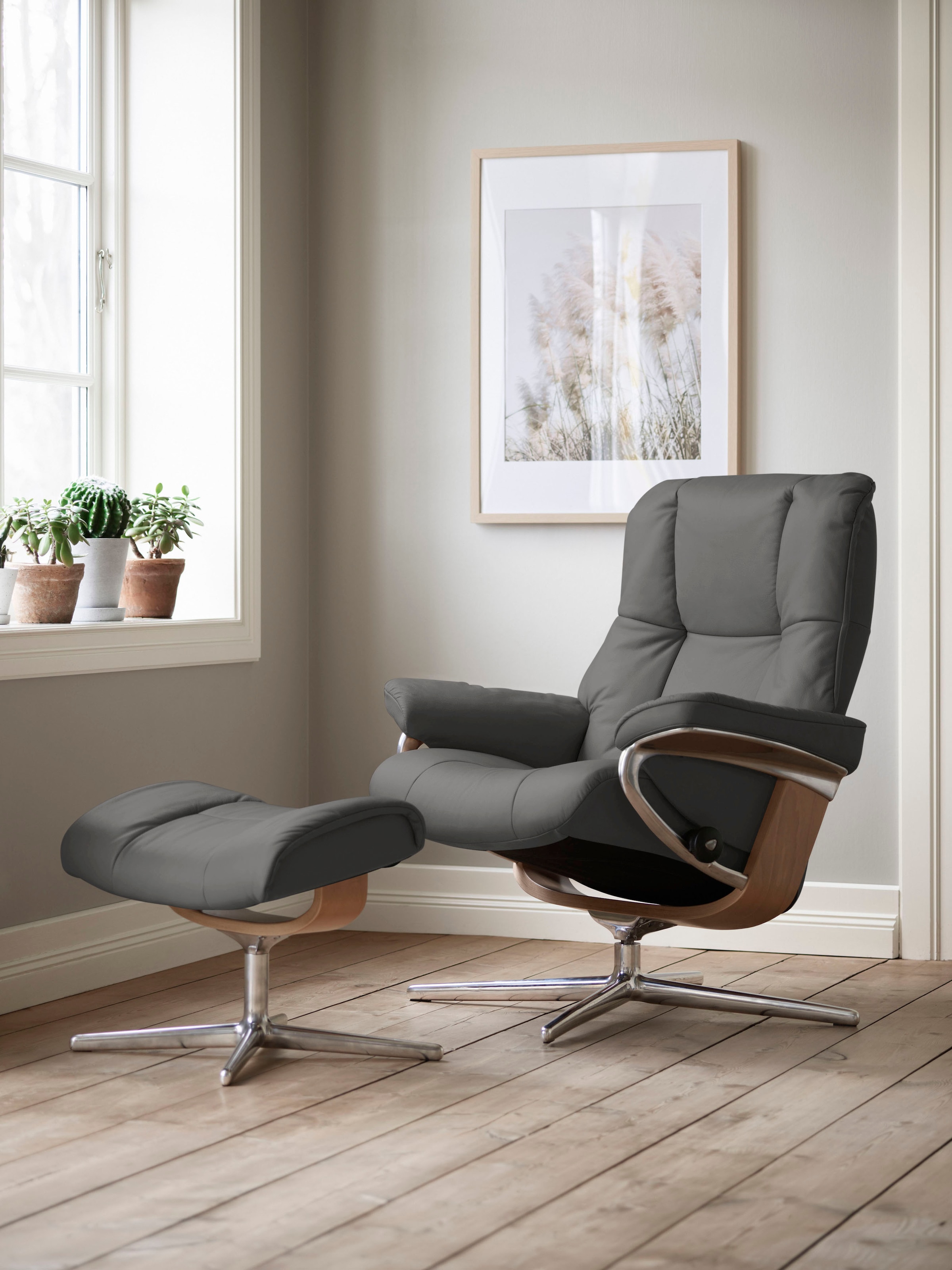 Stressless Relaxsessel "Mayfair", mit Cross Base, Größe S, M & L, Holzakzen günstig online kaufen