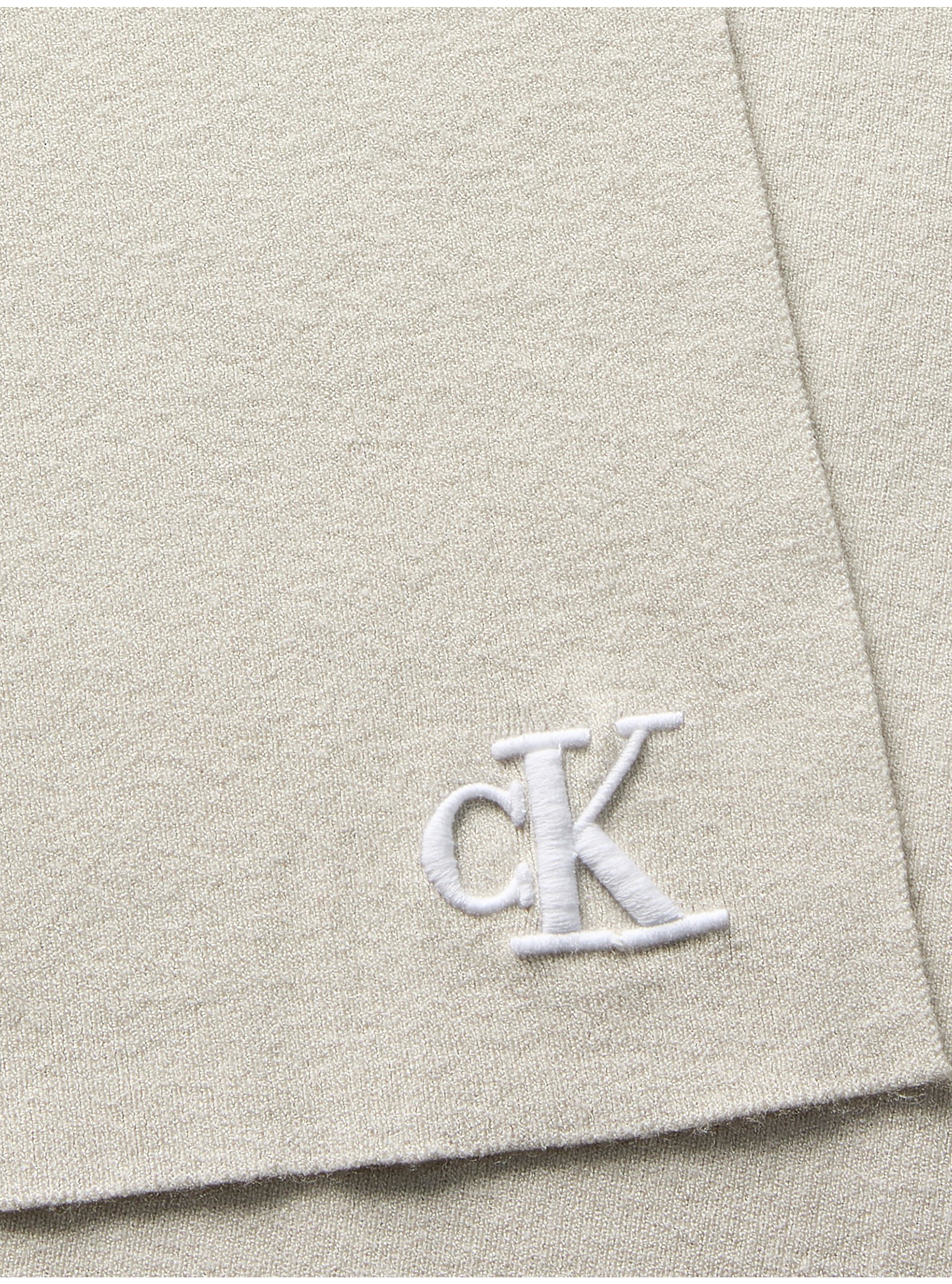Calvin Klein Strickschal »CK FINE RIB KNITTED SCARF« Regular fit mit Markenlogo