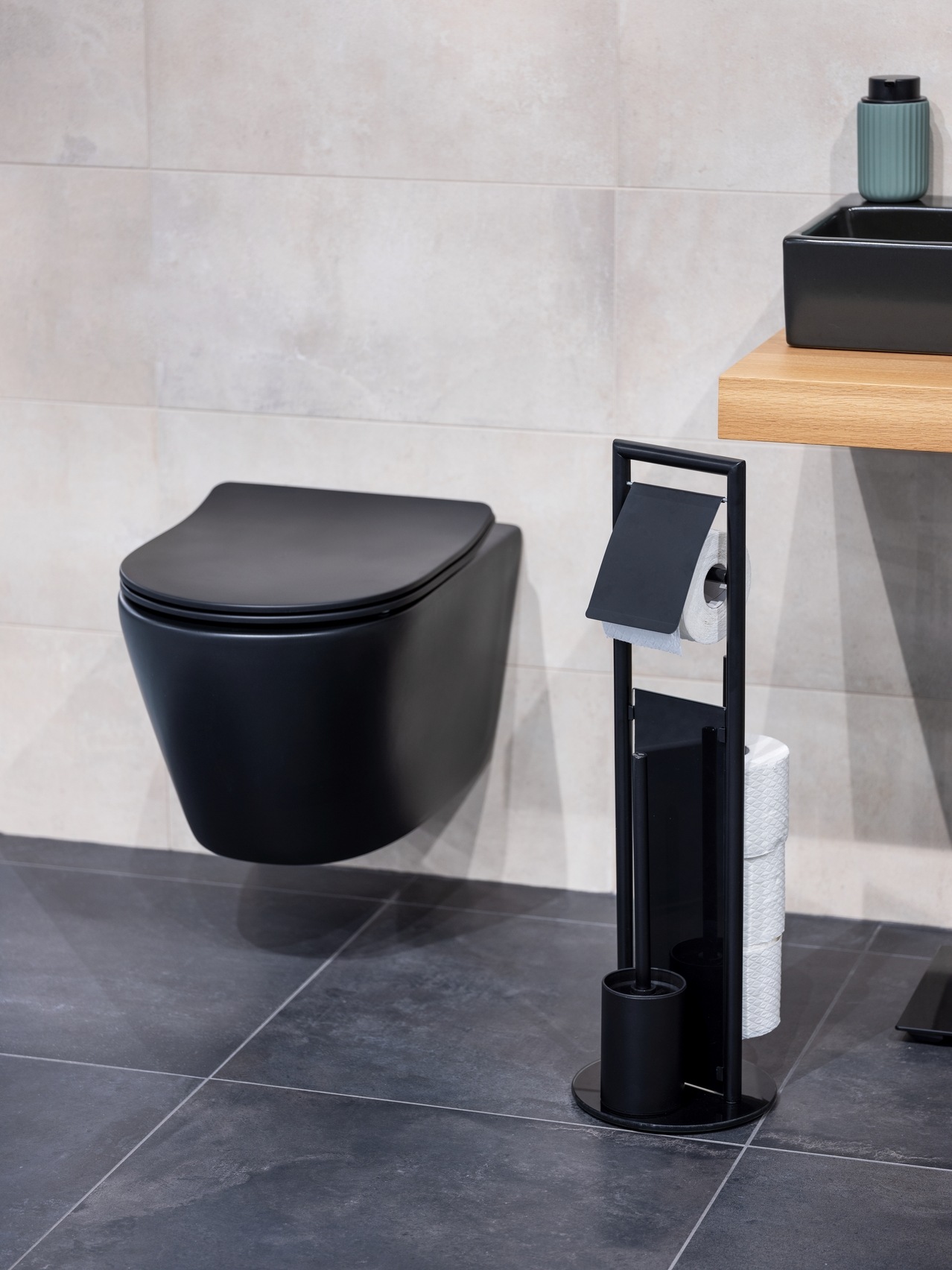 WENKO WC-Garnitur "Ravina" aus Edelstahl  Sicherheitsglas Stand WC-Garnitur günstig online kaufen