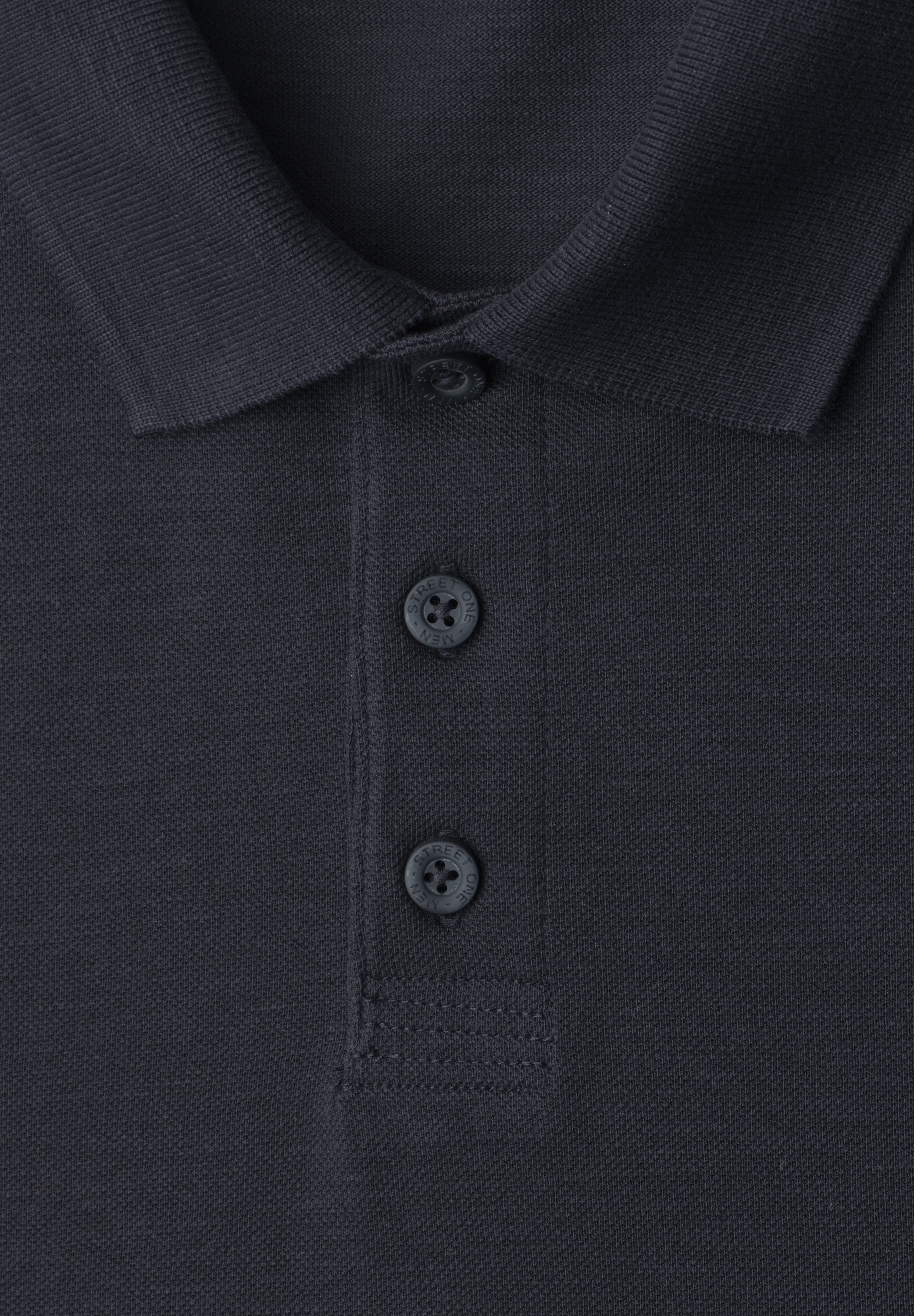 STREET ONE MEN Poloshirt aus reiner Baumwolle