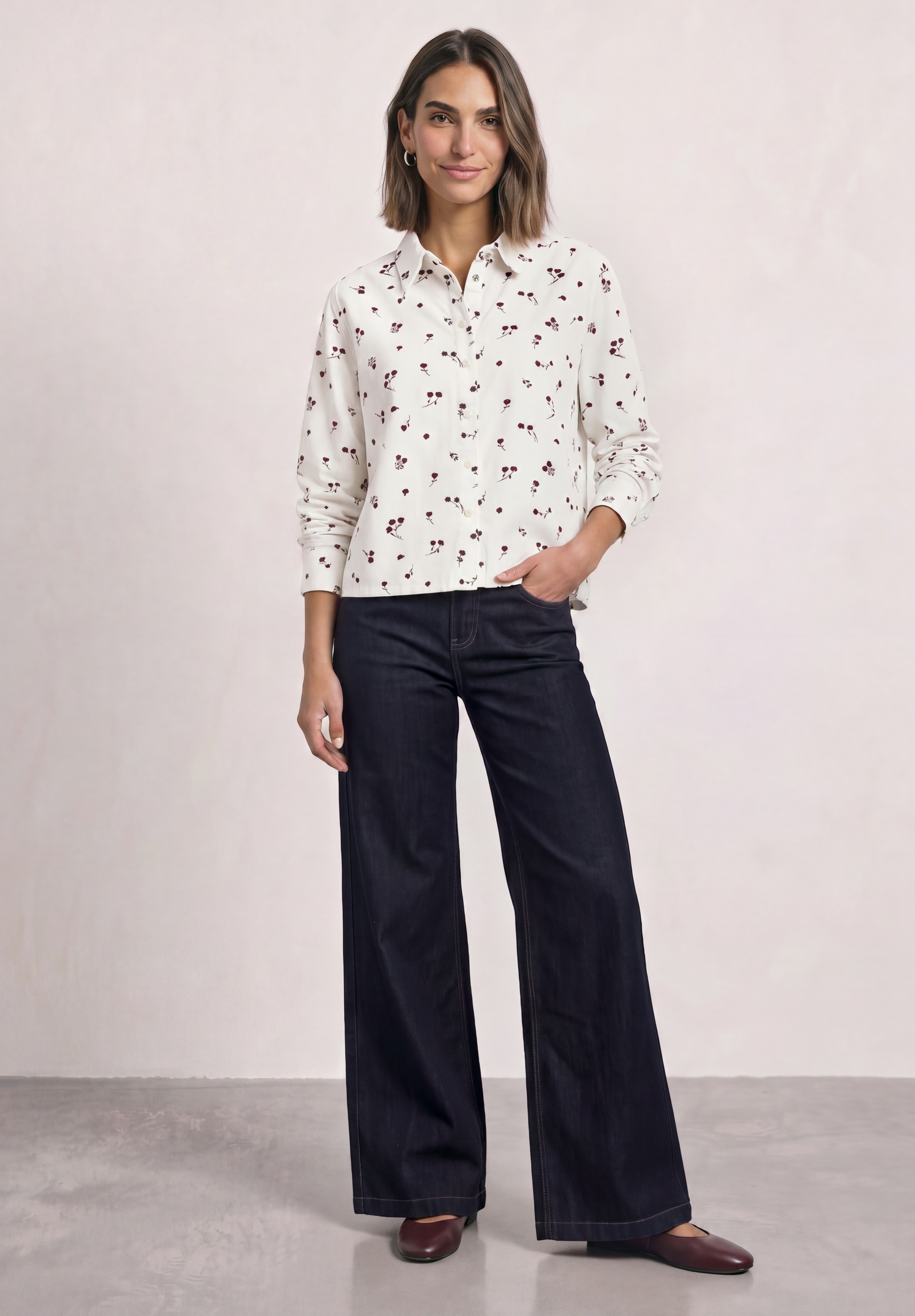 STREET ONE Langarmbluse mit Blumenmuster