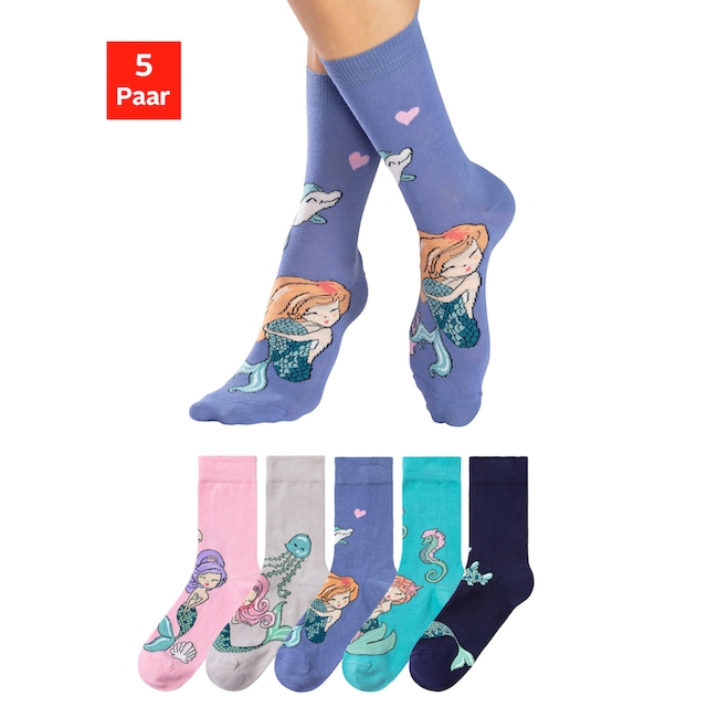 H.I.S Socken, (5 Paar), mit eingestrickten Motiven ▷ für | BAUR