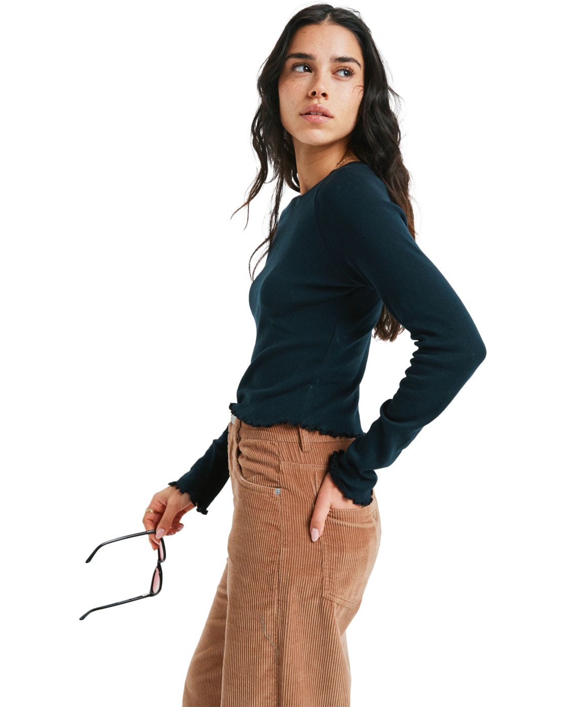 Roxy Langarmshirt »Time Off Pointelle«