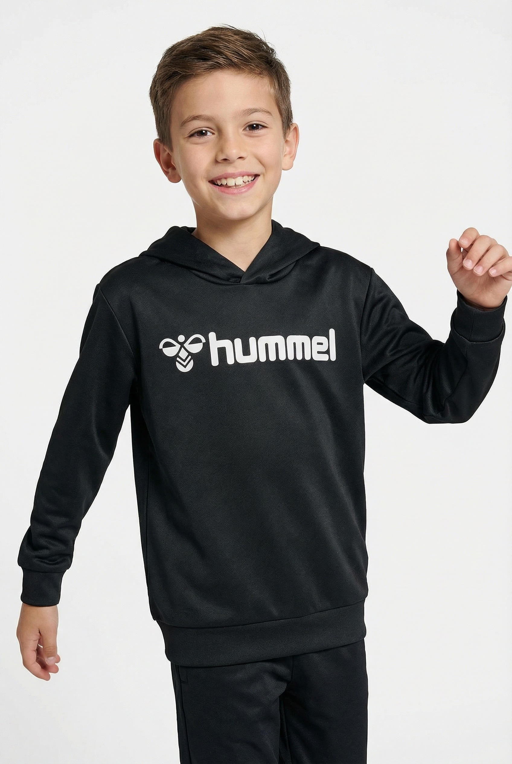 Hummel Sweat à Capuche Logo Black 164 cm Garçons,Filles