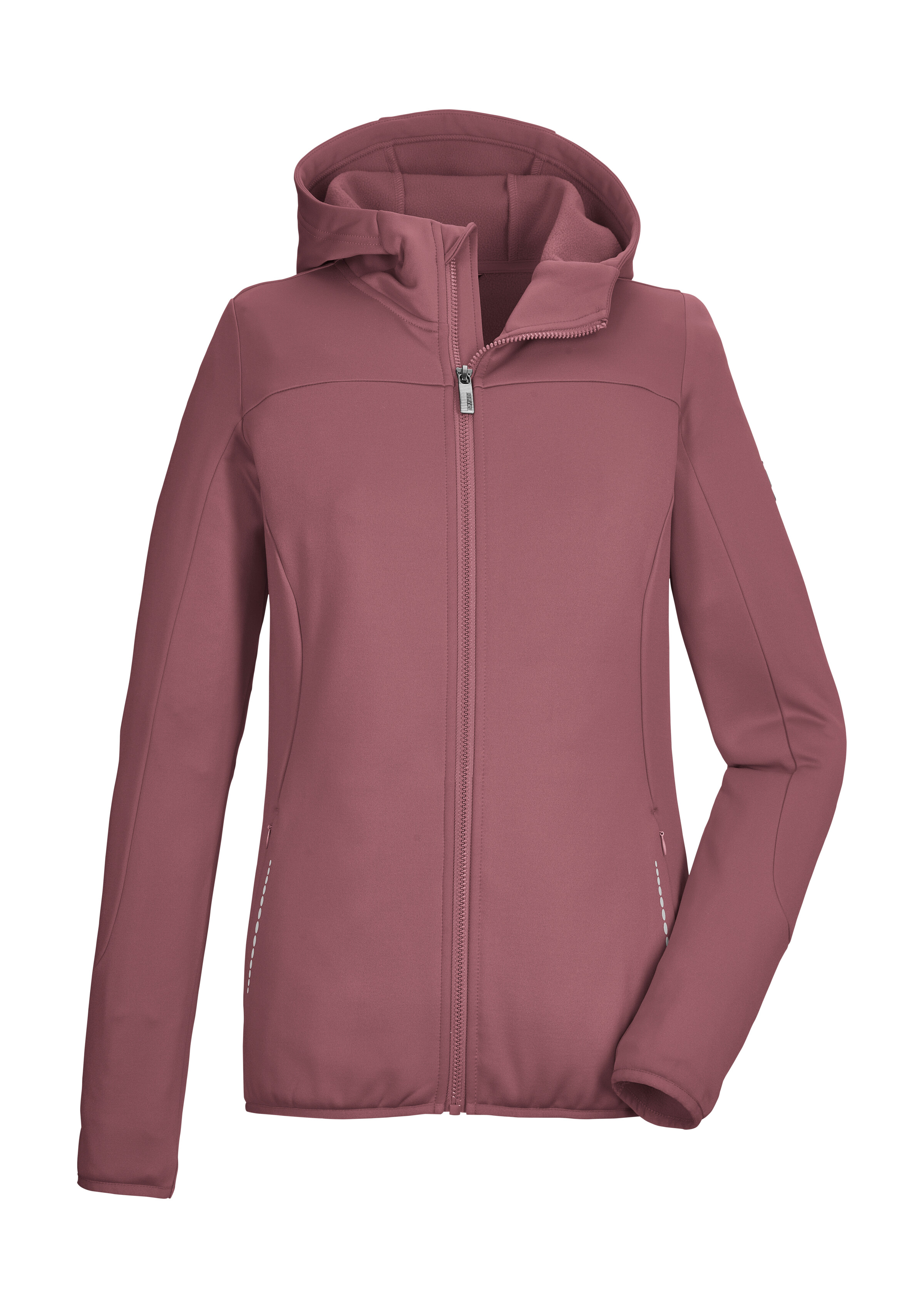 Killtec Strickjacke "KOW 7 WMN FLX JCKT" Sportliche Damenjacke, Comfort-Stretch, Kinnschutz, Taschen