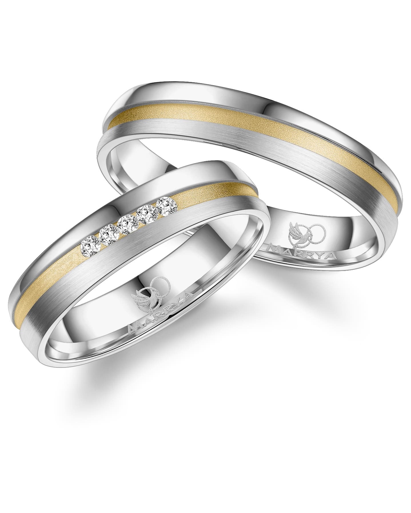 Marrya Verlobungsring »Silber Ringe Trauringe Eheringe Partnerringe«