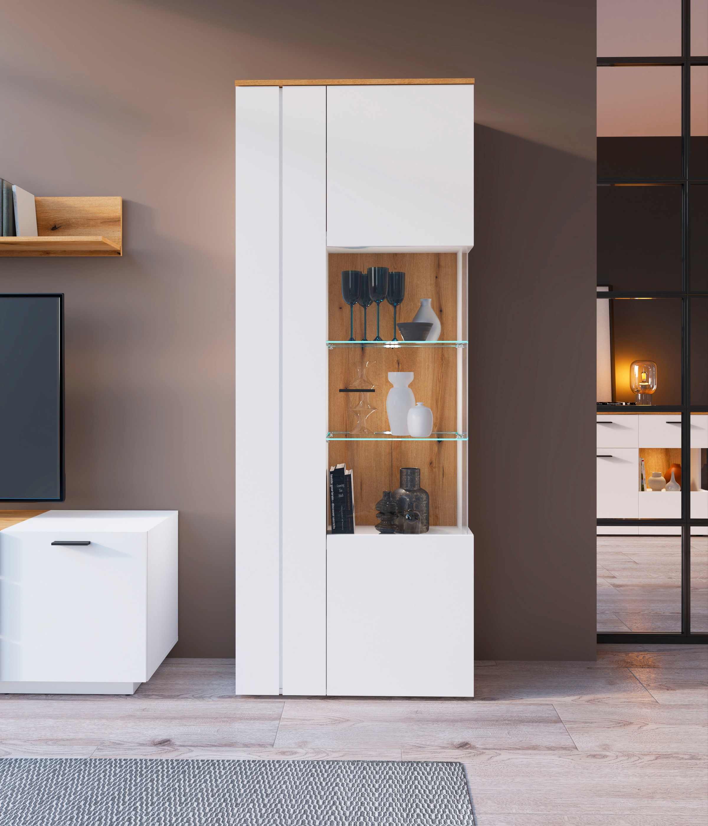 Home affaire Vitrine "Dalano" Höhe ca. 202 cm günstig online kaufen