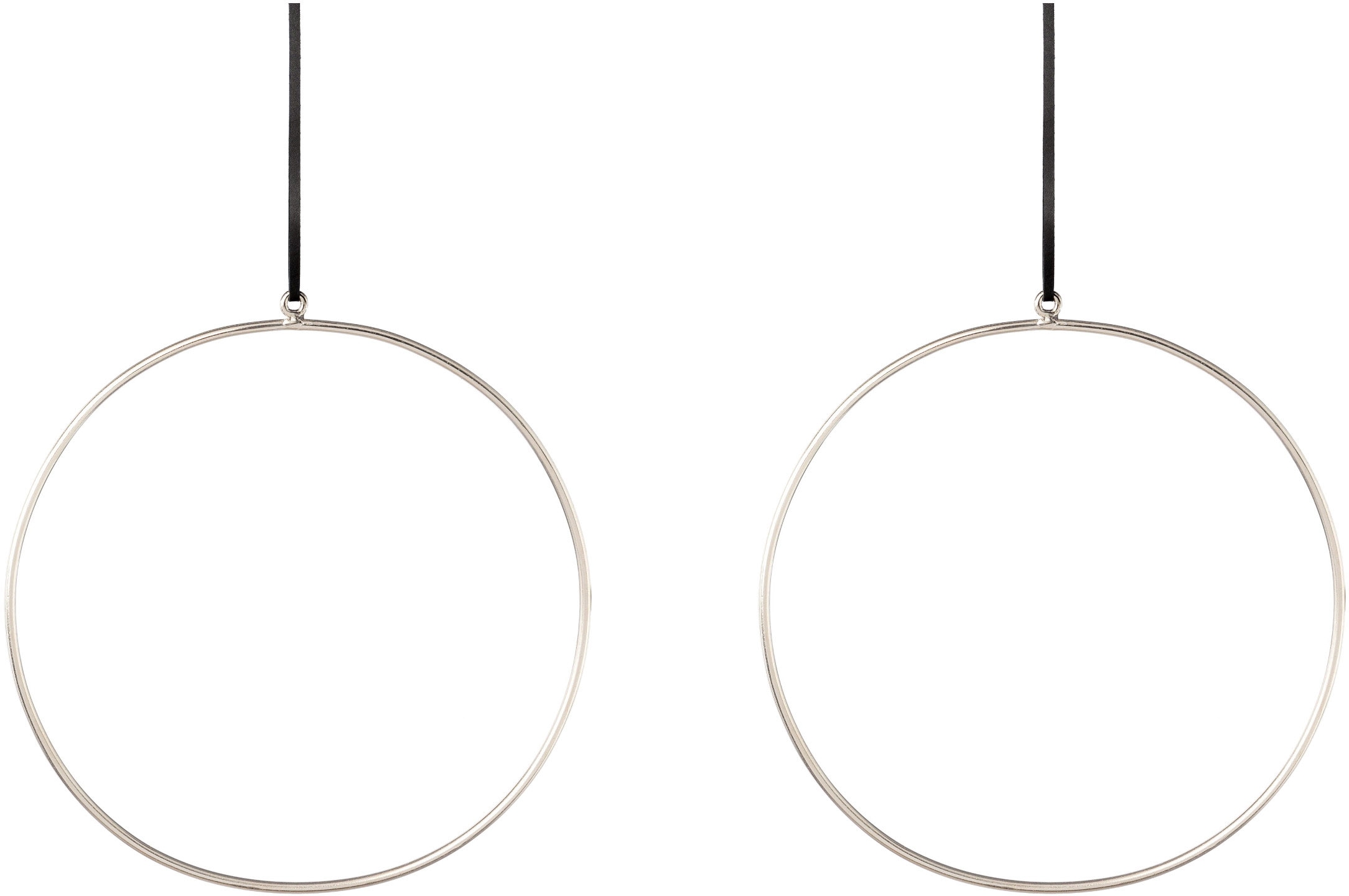 Creativ deco Dekohänger Metallring mit hochwertigem Lederband, Ø 30 cm günstig online kaufen