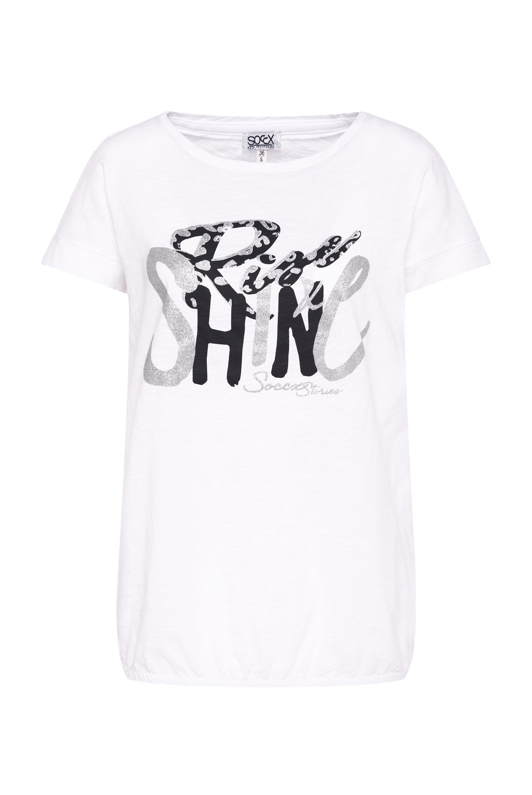 SOCCX Rundhalsshirt, mit Gummizug im Saum
