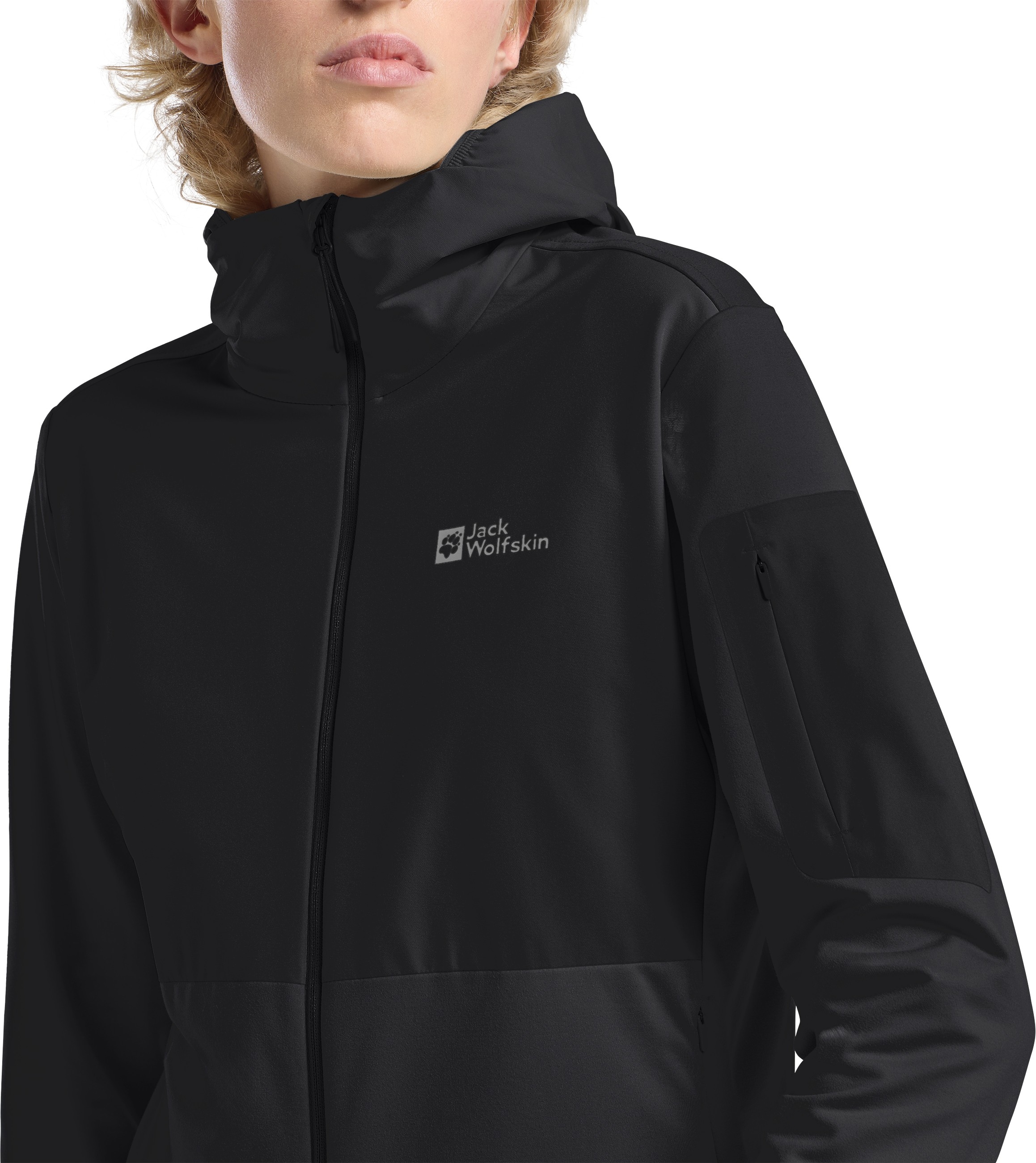 Jack Wolfskin Kapuzenfleecejacke »PRELIGHT TRAIL HOODY W«, mit Kapuze