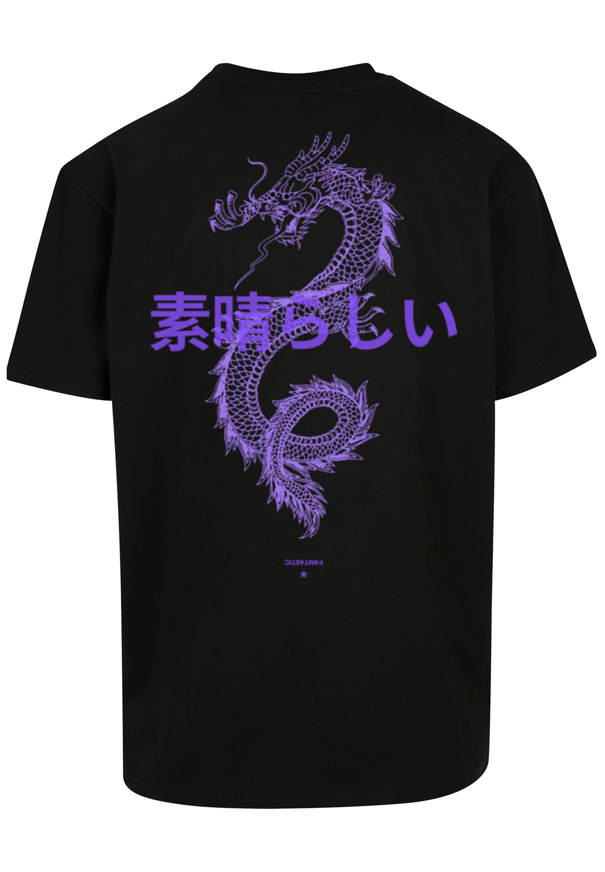 F4NT4STIC T-Shirt »Drache Lila«, Print