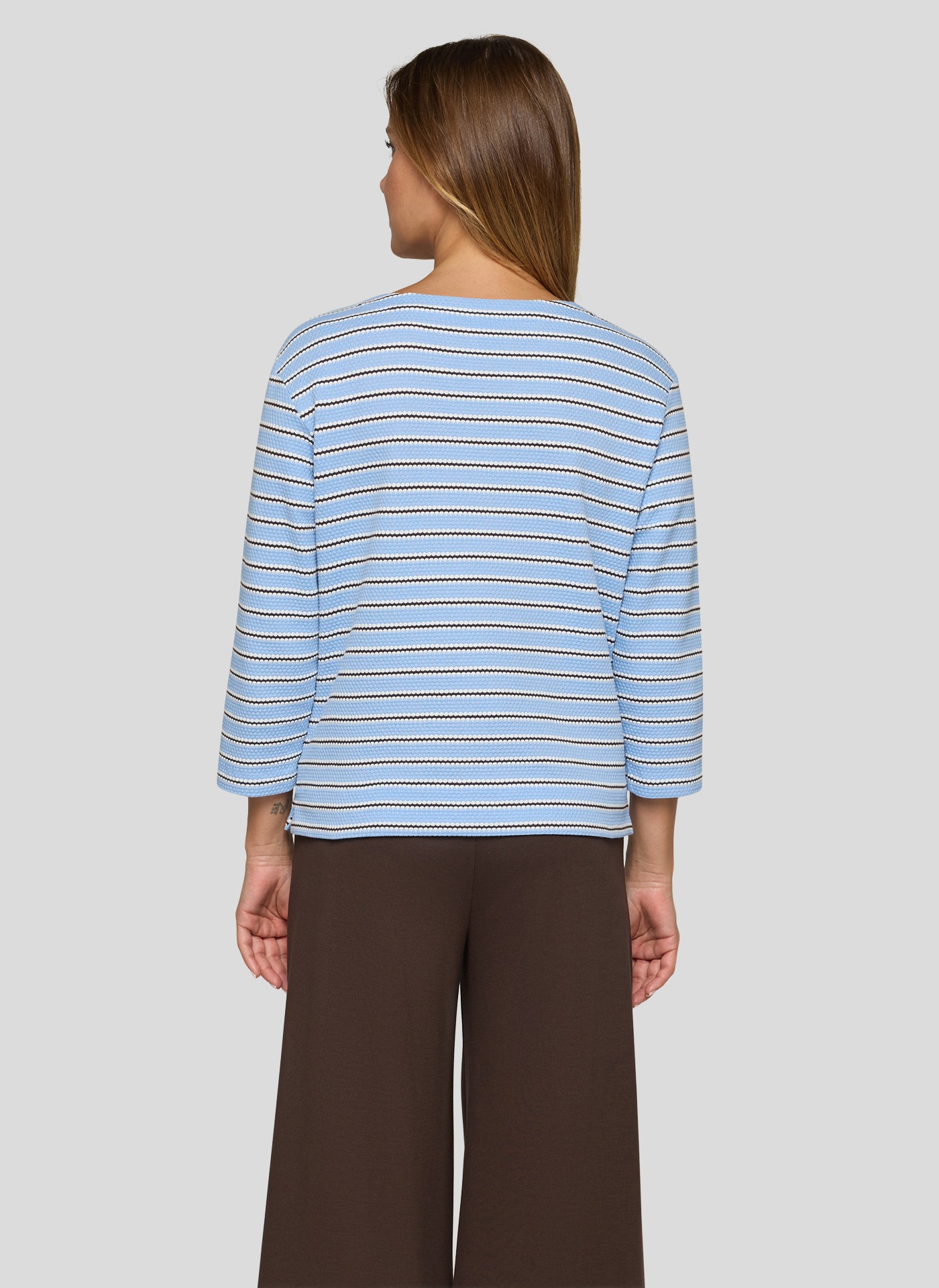 Rabe 3/4-Arm-Shirt Strick-Look und gestreift günstig online kaufen