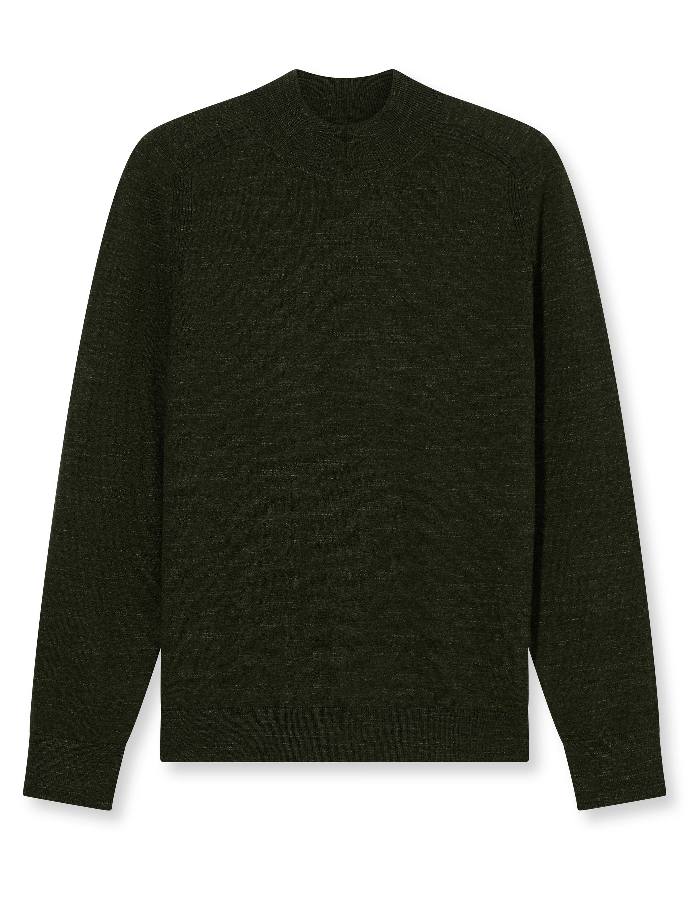 OLYMP Rundhalspullover »Rundhals« in melierter Optik