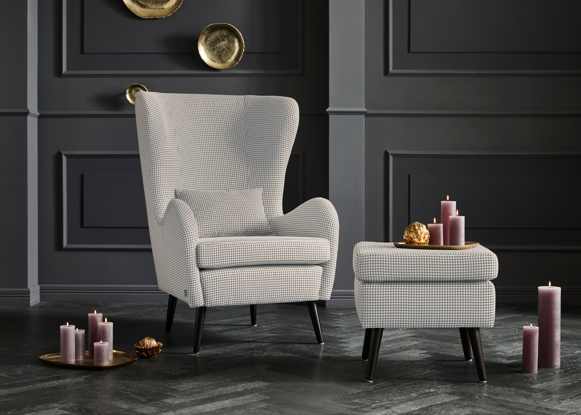 Home affaire Sessel "Sallito, TV-Sessel, Ohrensessel mit" Hocker, in vielen günstig online kaufen