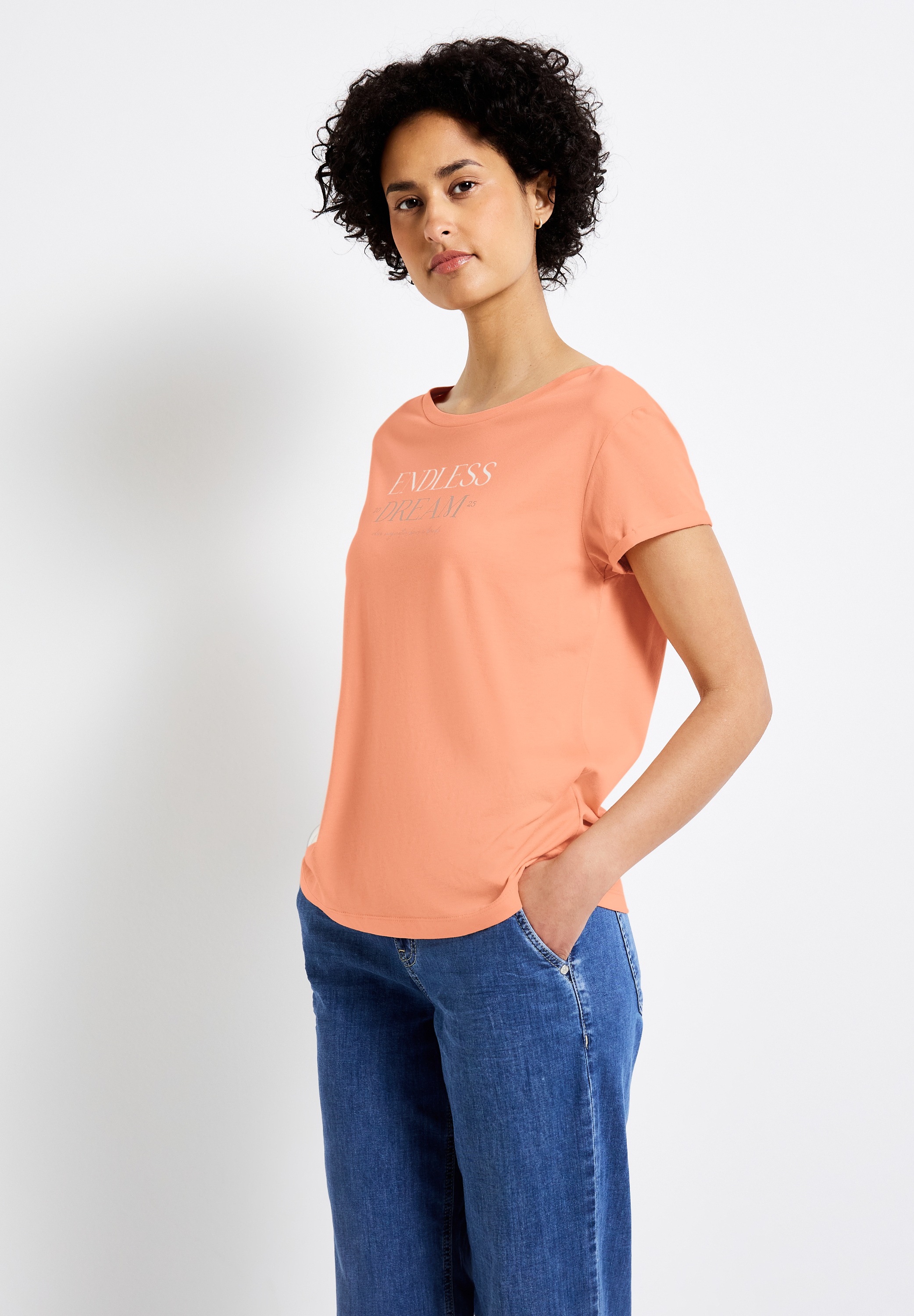 STREET ONE T-Shirt mit Rundhalsausschnitt günstig online kaufen