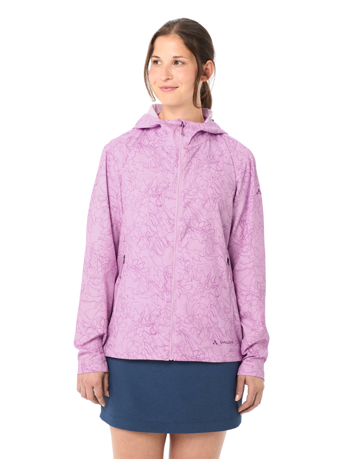 VAUDE Fahrradjacke »WOMEN'S ADLUX AIR JACKET« mit Kapuze sportlicher Stil, atmungsaktives Material, winddicht, wasserdicht