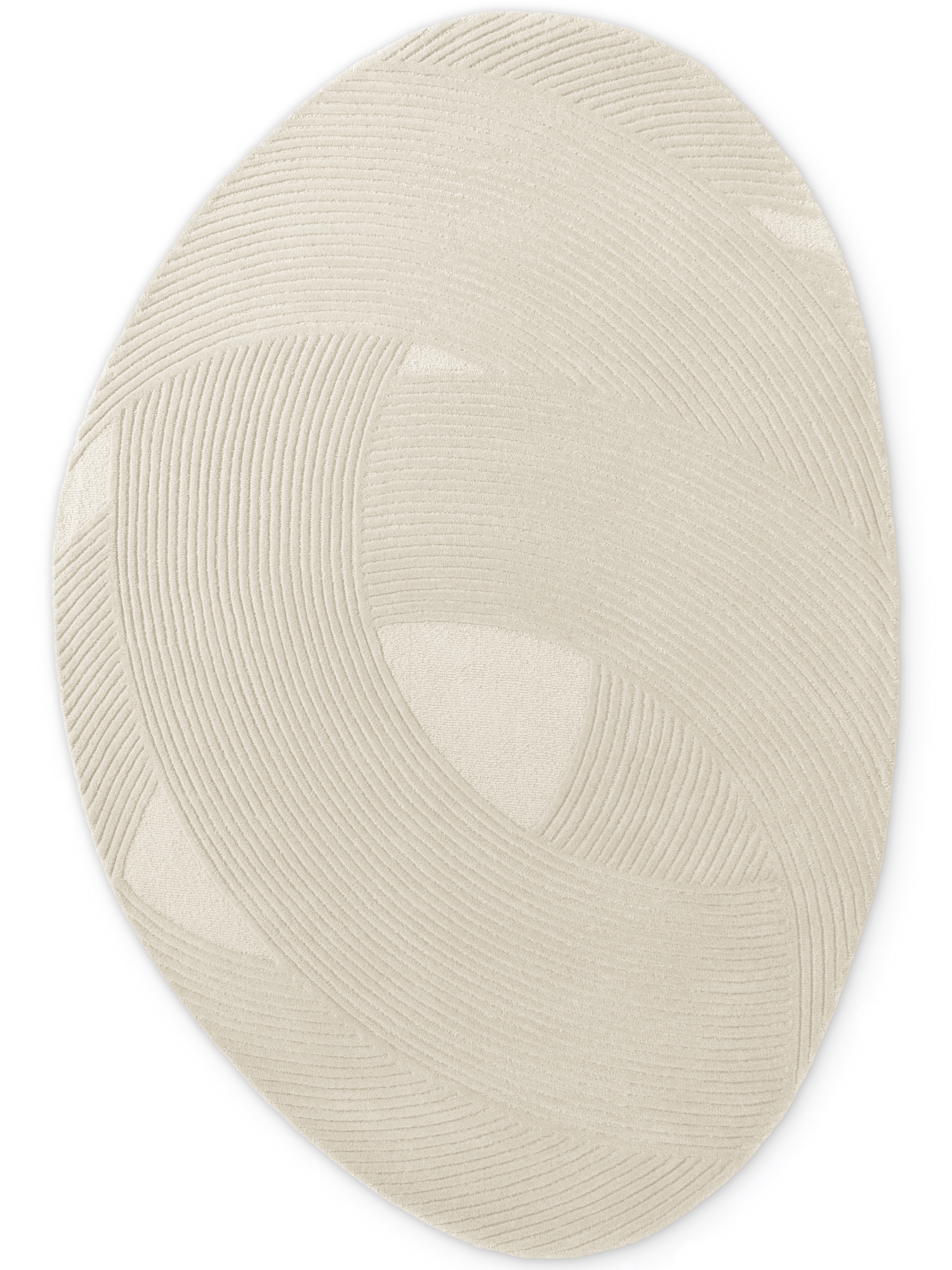Ted Baker Wollteppich »Wollteppich Victoria« rechteckig 18 mm Höhe Naturteppich Wolle, Hoch-Tief-Design, Wohnzimmer, Schlafzimmer