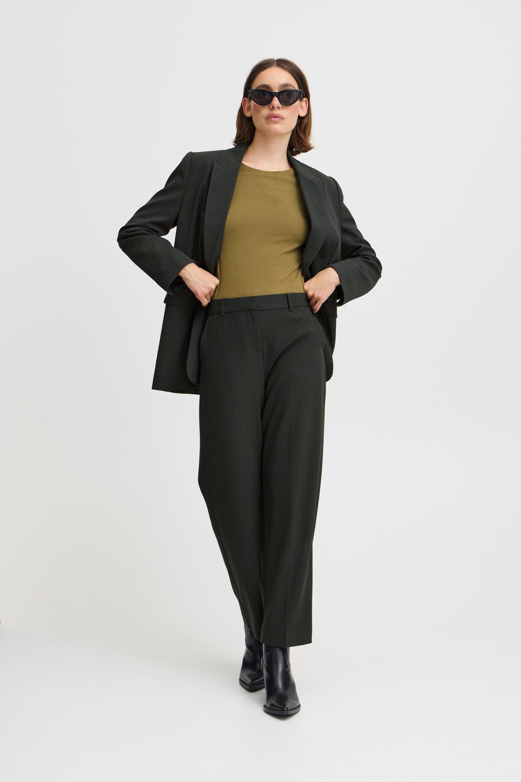 b.young Stoffhose "Stoffhose BYDANTA WIDE LEG PANTS 2 CROPPED" günstig online kaufen