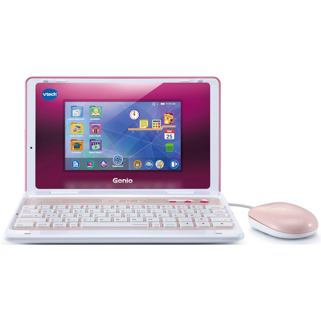 Vtech® Kindercomputer »School & Go, Genio Lernlaptop XL pink«