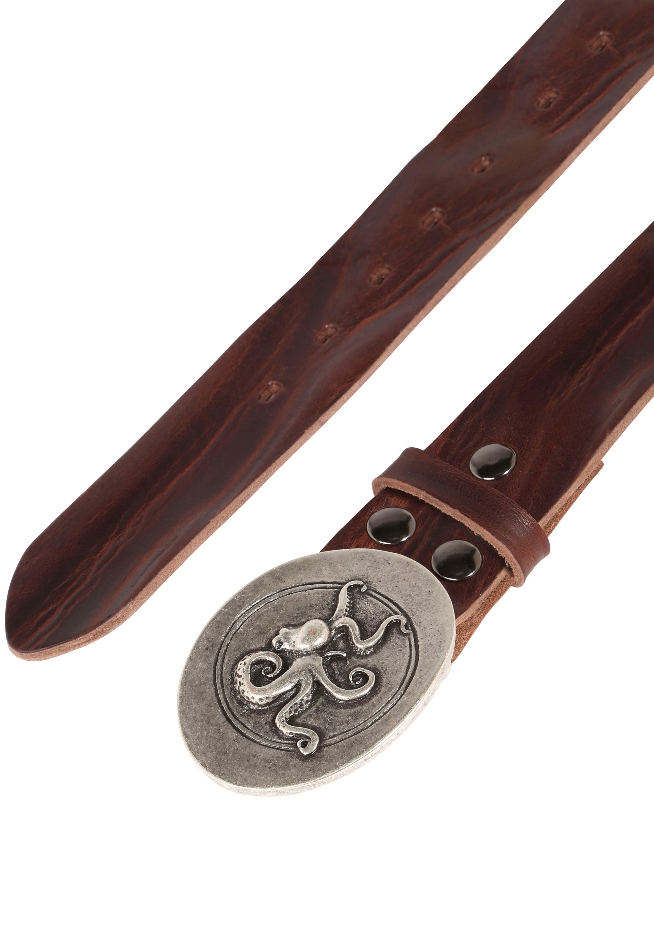 Rettungsring Gürtel Ledergürtel mit austauschbarer Schließe "Oktopus Oval S günstig online kaufen