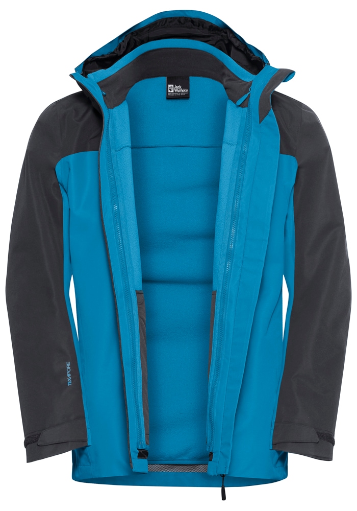 Jack Wolfskin 3-in-1-Funktionsjacke »MOONRISE 3IN1 JKT W«, mit Kapuze, 3in1, atmungsaktiv, Übergangsjacke
