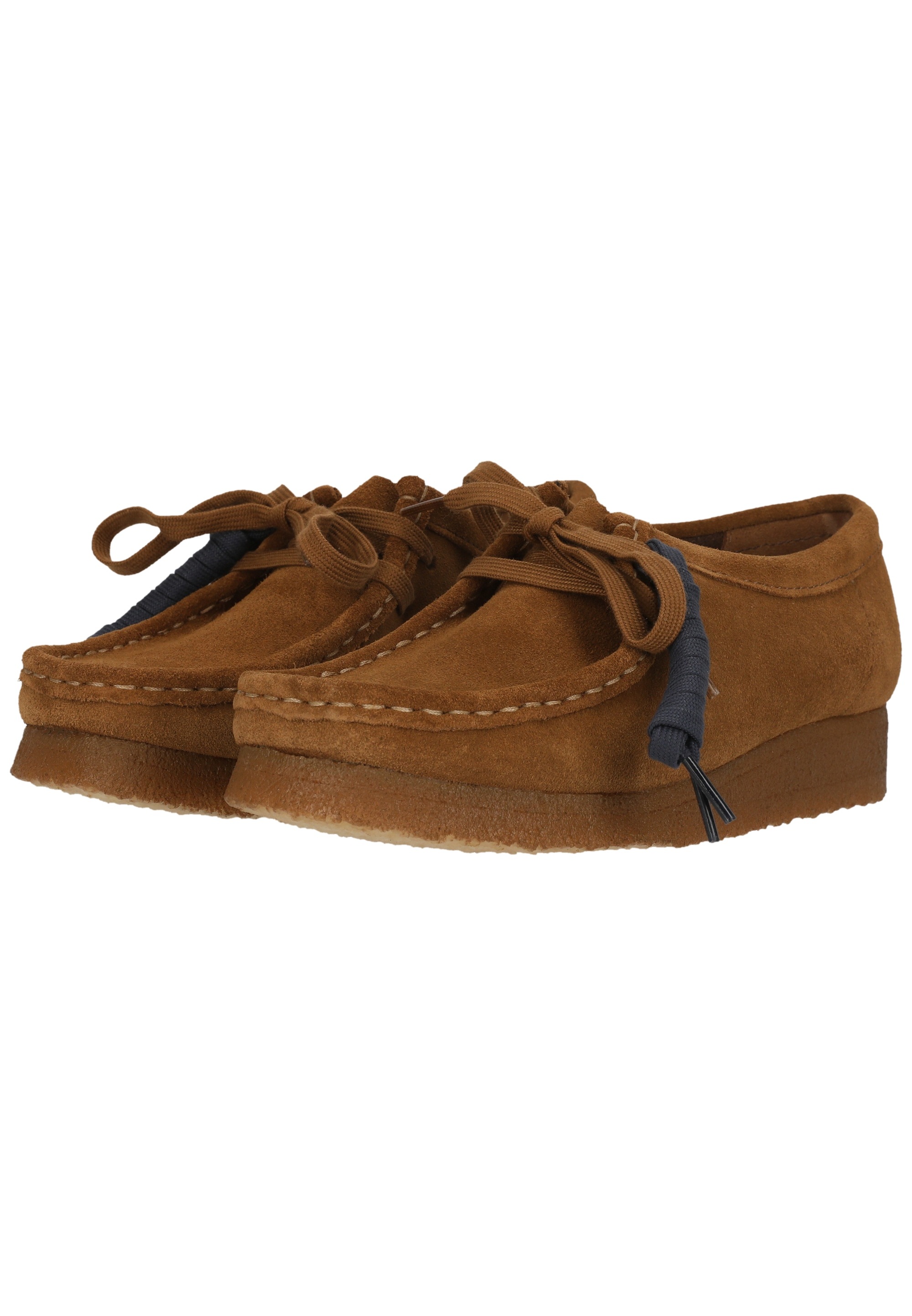 Clarks Schnürschuh »Wallabee Cola Suede«  aus butterweichem Wildleder
