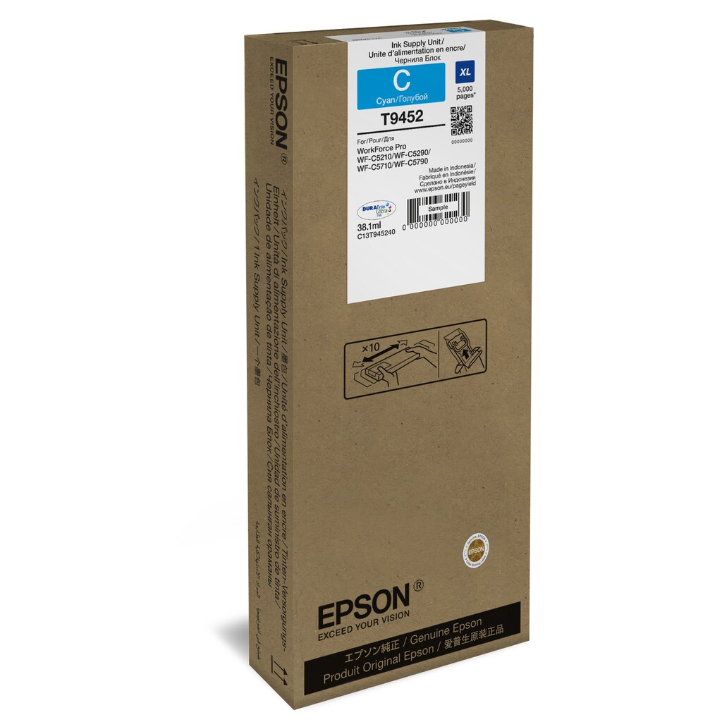 Epson Tintenpatrone »Epson WF-C5xxx Series Ink Cartridge XL Cyan«