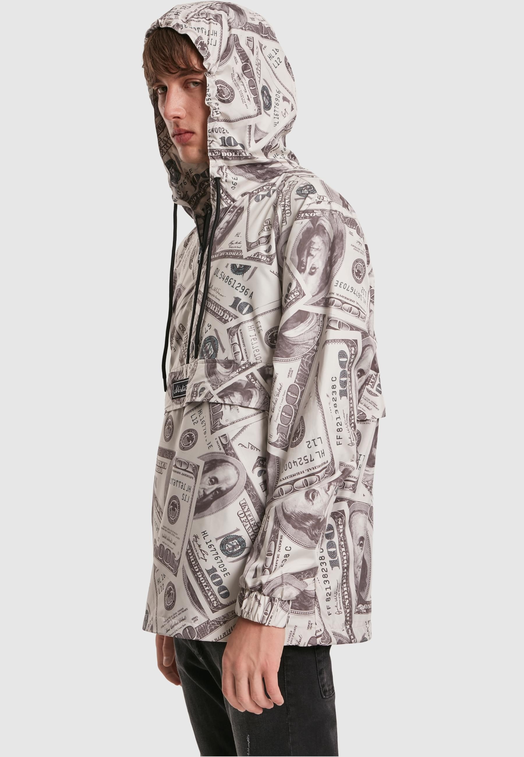 MisterTee Allwetterjacke »MisterTee Herren Mister Tee Dollar Windbreaker«, (1 St.), ohne Kapuze