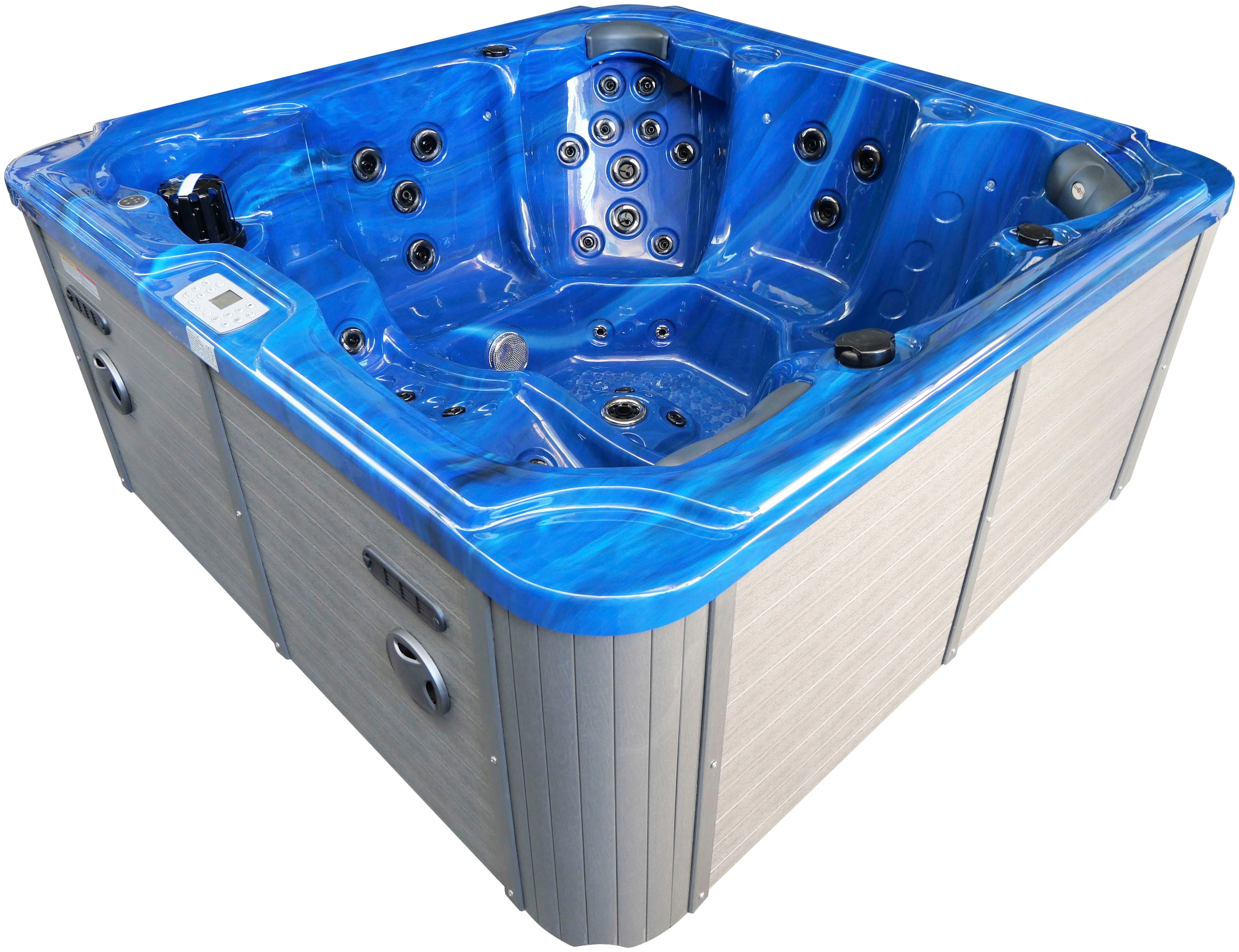 Sanotechnik Whirlpool »OASIS MAXI«, (Set), 210x210x95 cm, inkl. Einstiegsleiter und Abdeckung