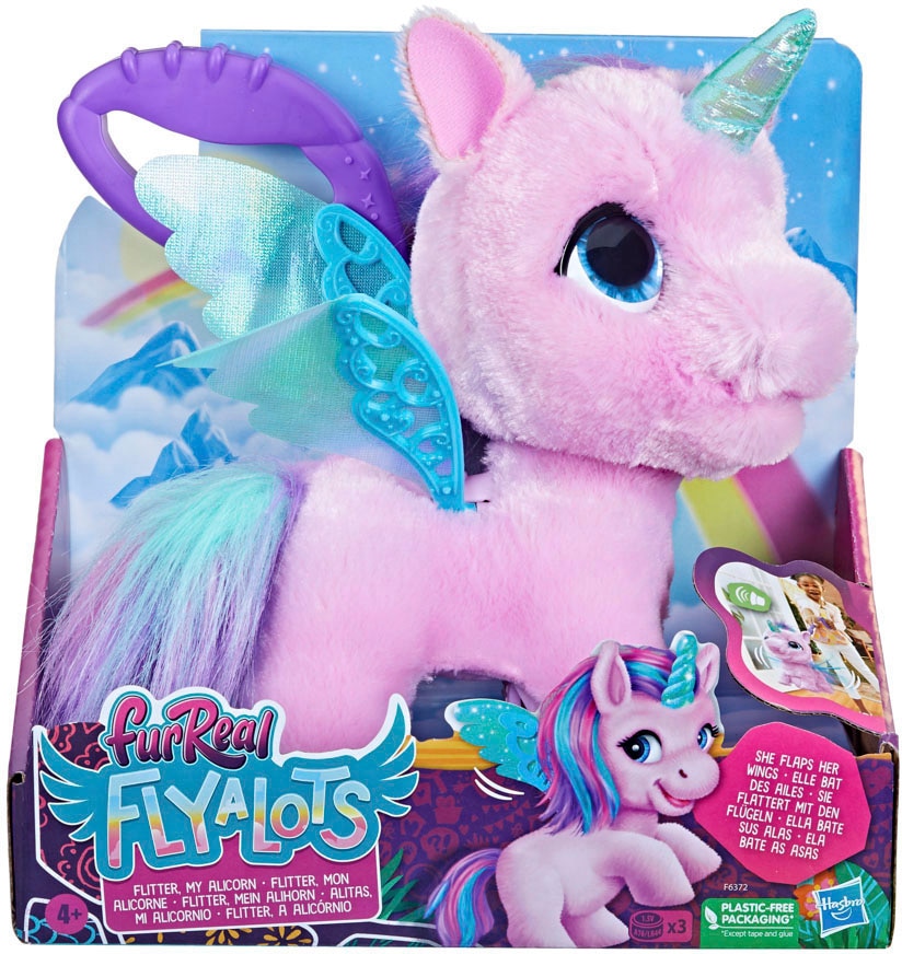 Hasbro Plüschfigur »furReal Flyalots, Flitter my Unicorn«, mit Leine