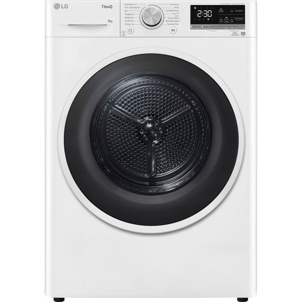 LG Wärmepumpentrockner »RT80V9«, 8 kg