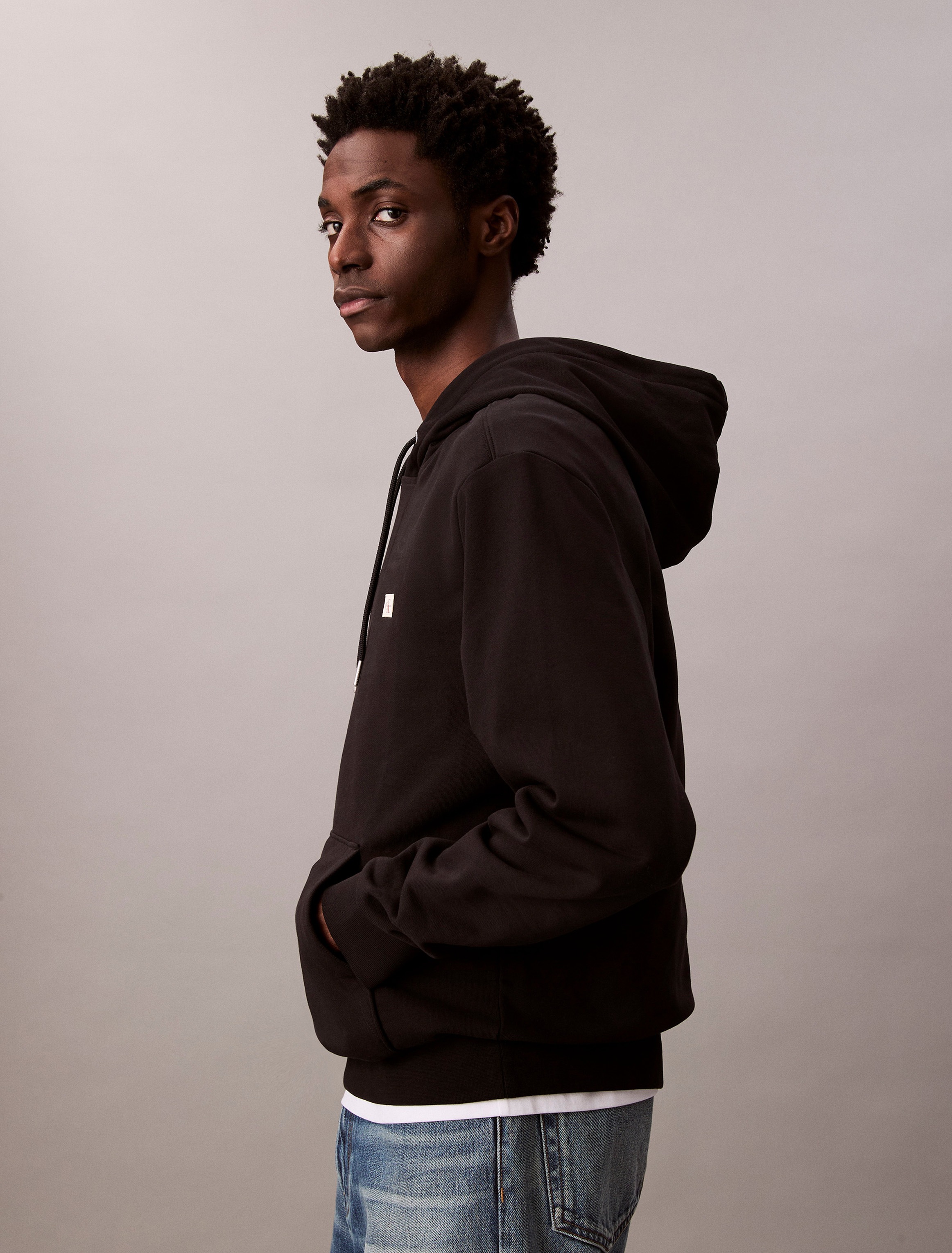 Calvin Klein Jeans Kapuzensweatshirt "400GSM TERRY BADGE HOODIE", Mit Rundh günstig online kaufen