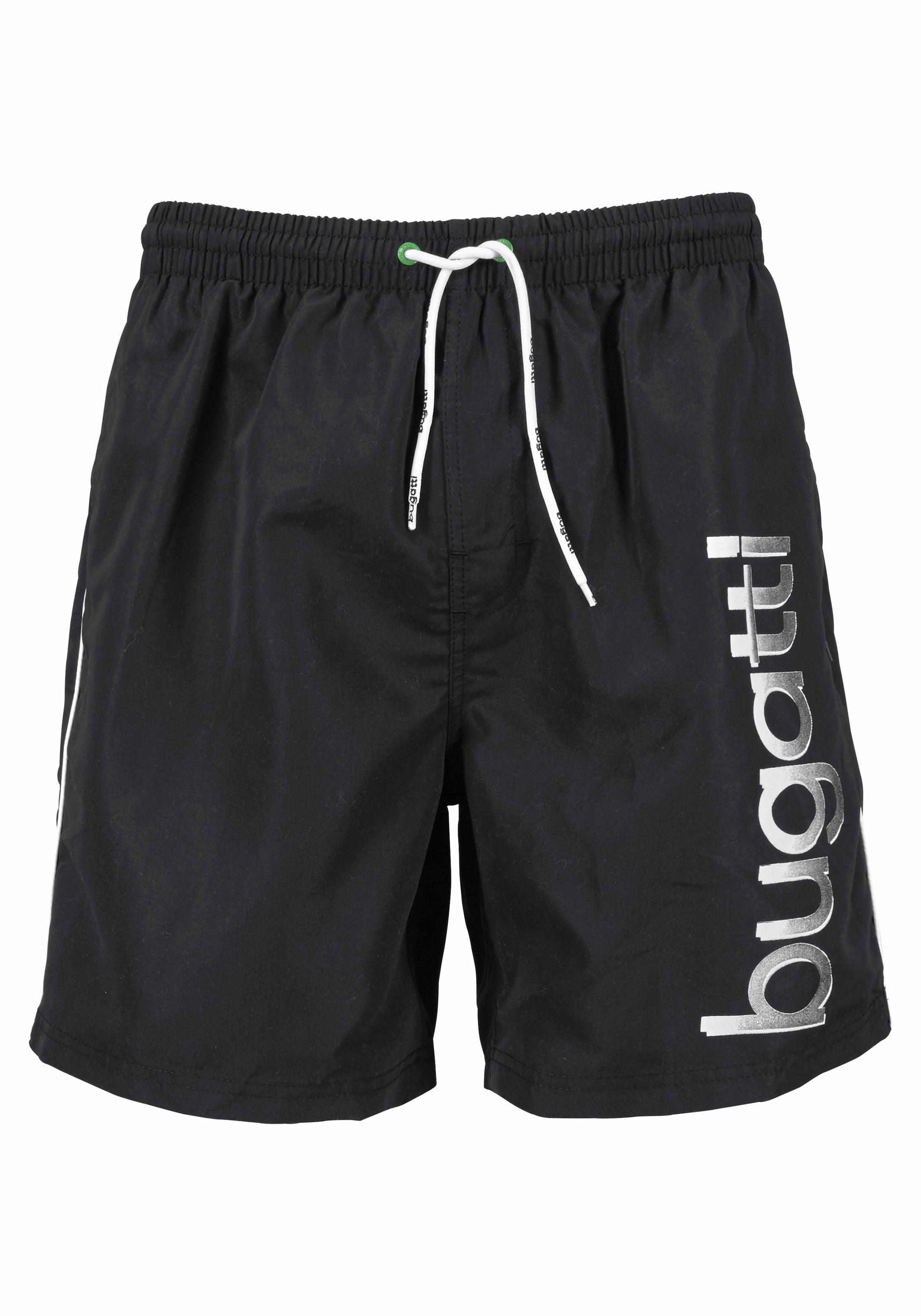 bugatti Badeshorts "Giovanni", mit großem Logoprint auf dem linken Bein günstig online kaufen
