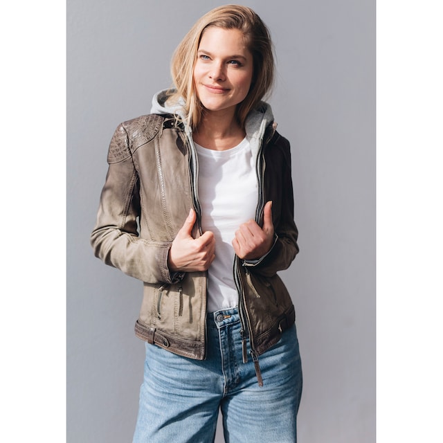 BAUR Gipsy »Cascha für | LAMOV«, Kapuze, mit Lederjacke 2-in-1-Lederjacke bestellen